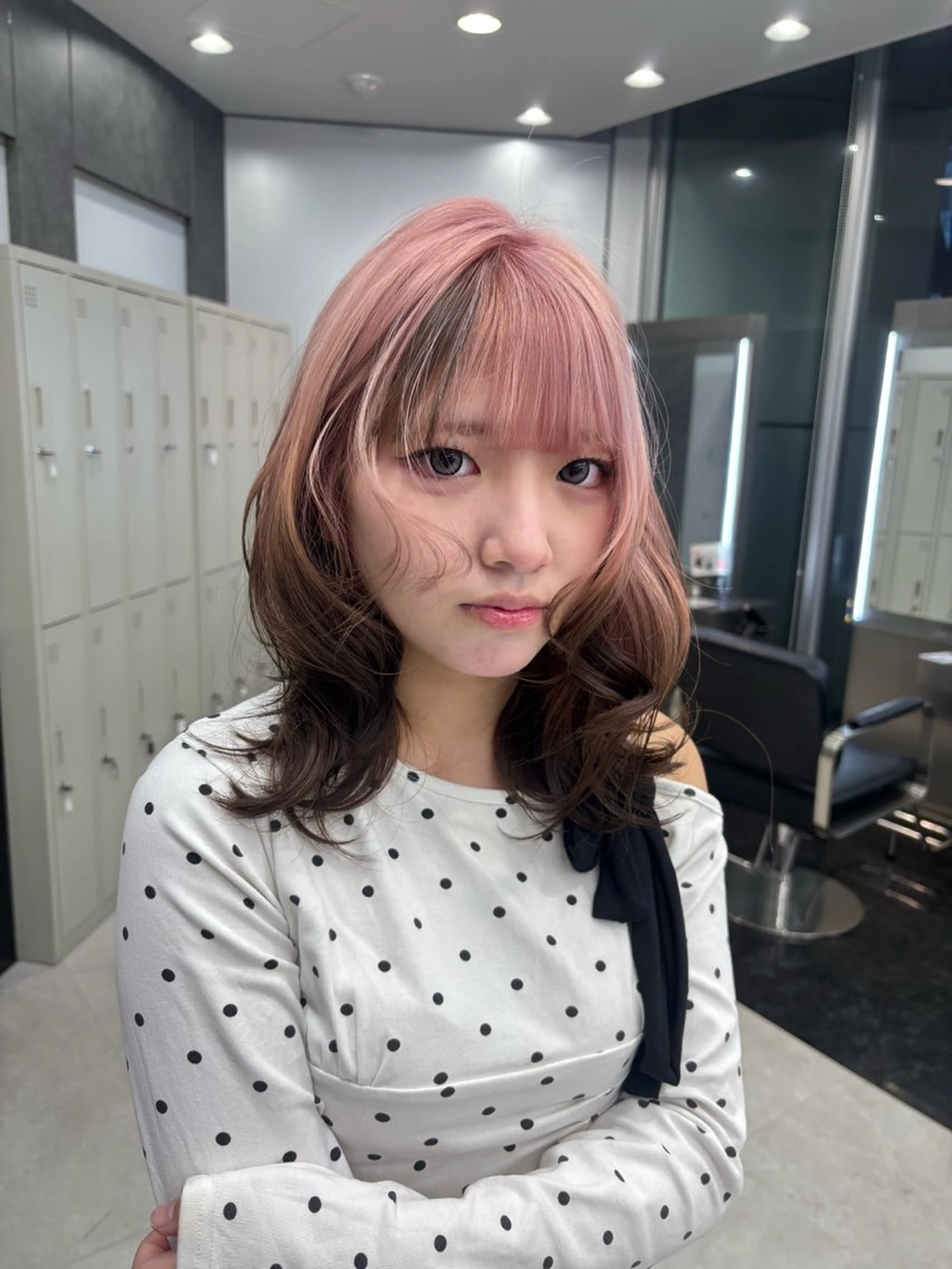 ロング カラー ヘアアレンジ ヘアカラー トリートメント ハッシュカット/ ミルクティー/ みうのヘアスタイル