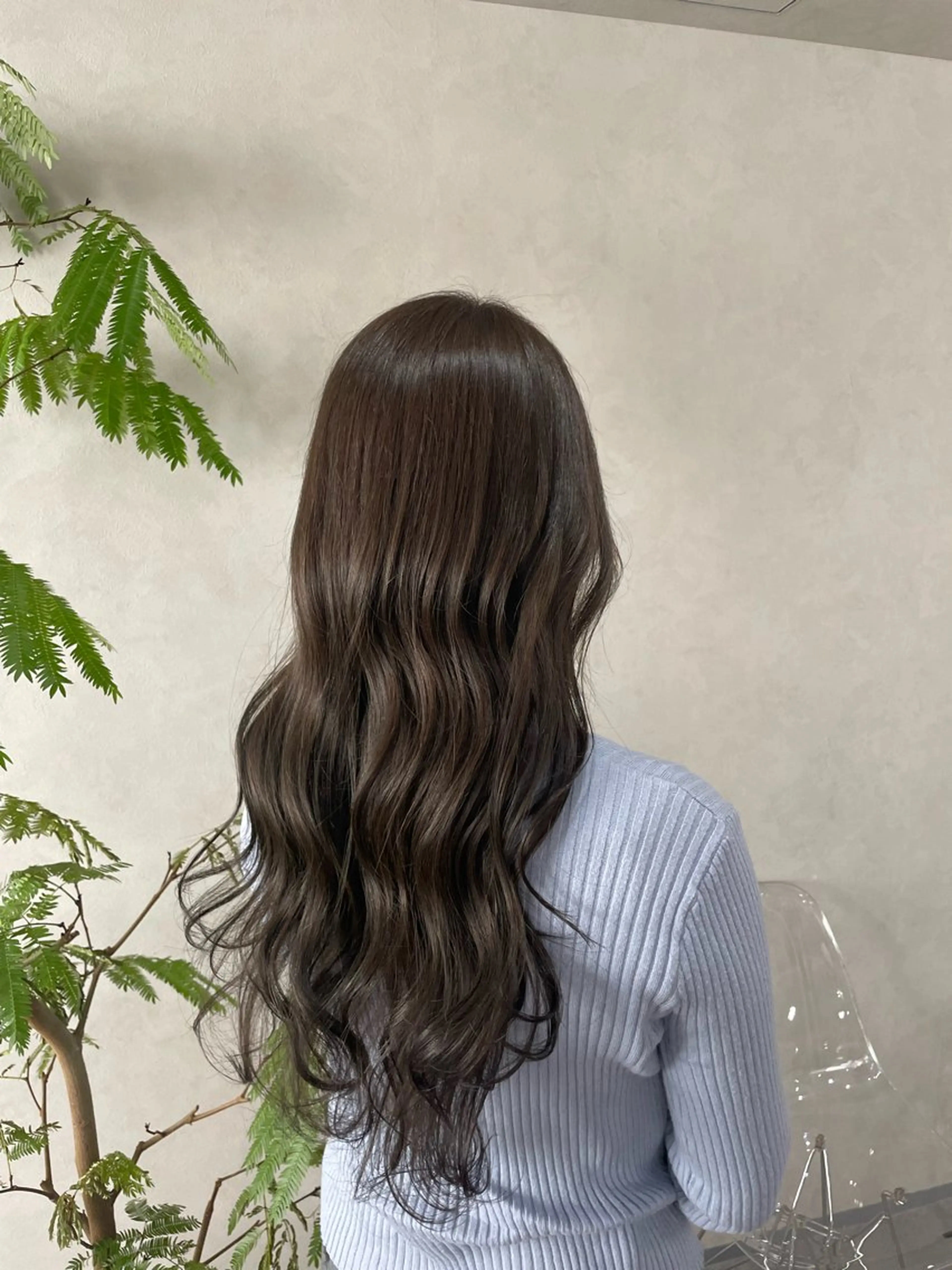 ロング カラー カット ヘアカラー トリートメント 🍐透明感カラー🍐 レイヤーカットのヘアスタイル