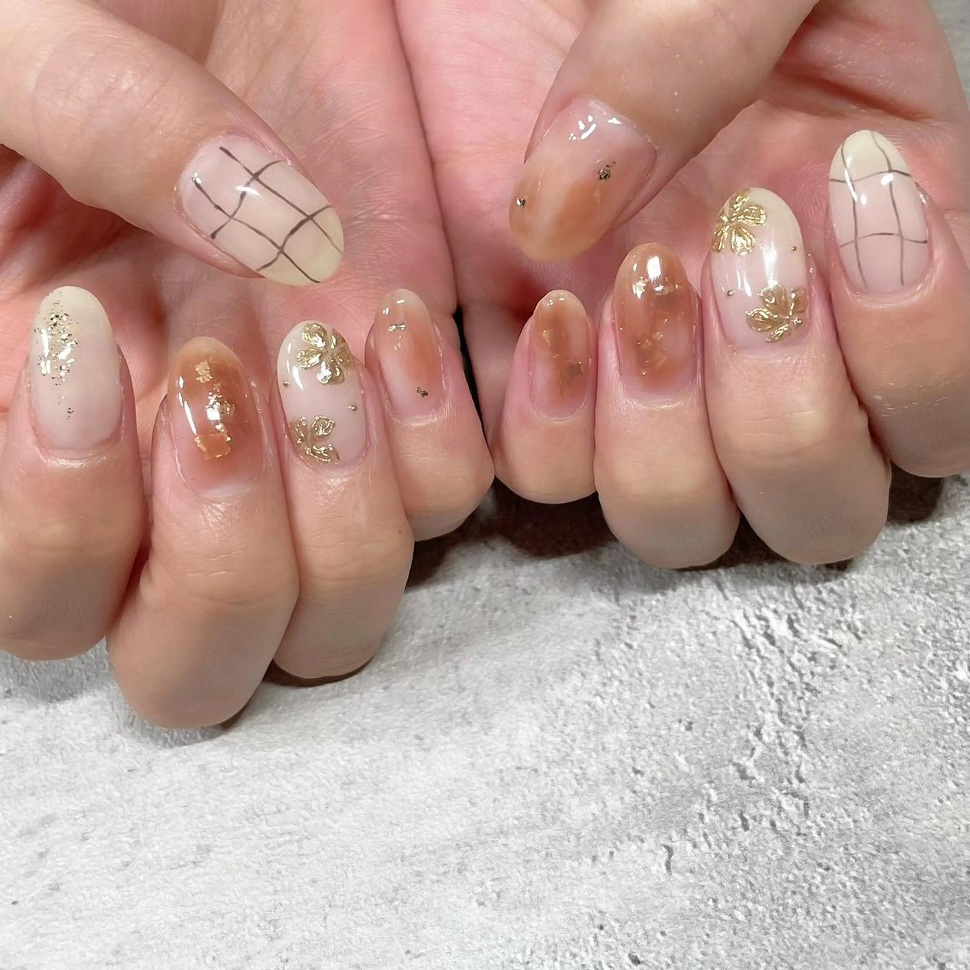 ネイル ジェルネイル 東 千夏のネイルデザイン