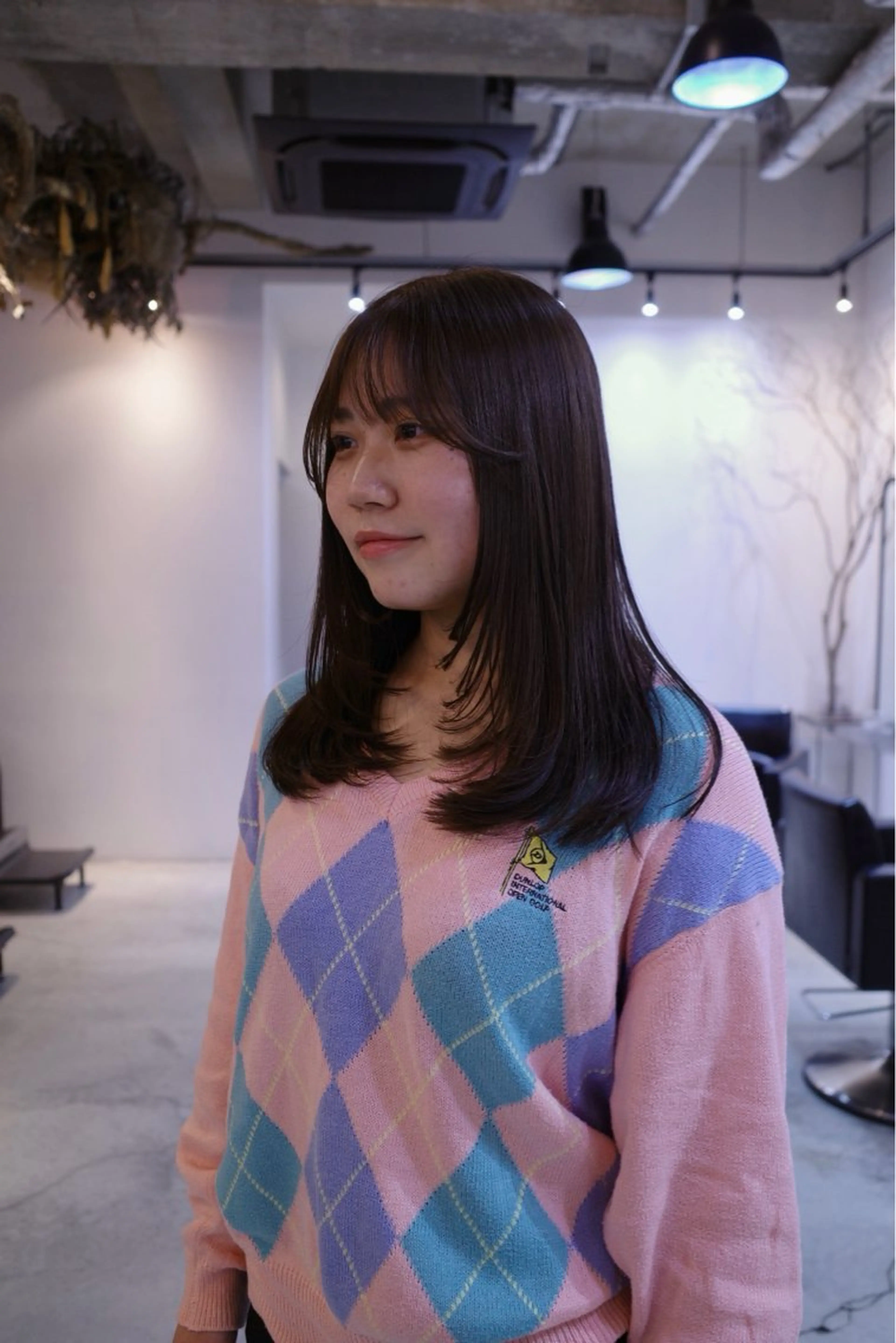 ロング レイヤーカット カット ヘアカラー 大洞 ことのヘアスタイル