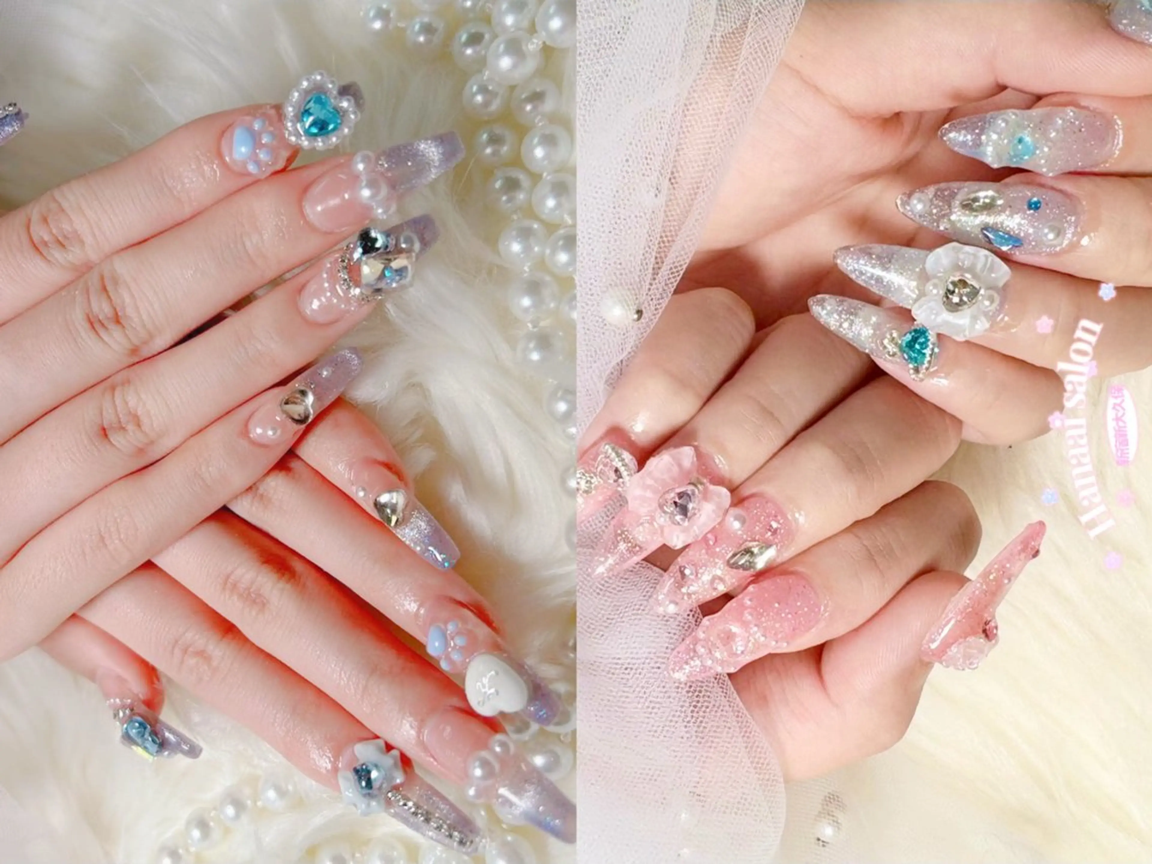 セミロング ハンドネイル Hanaai Salon新宿店のネイルデザイン