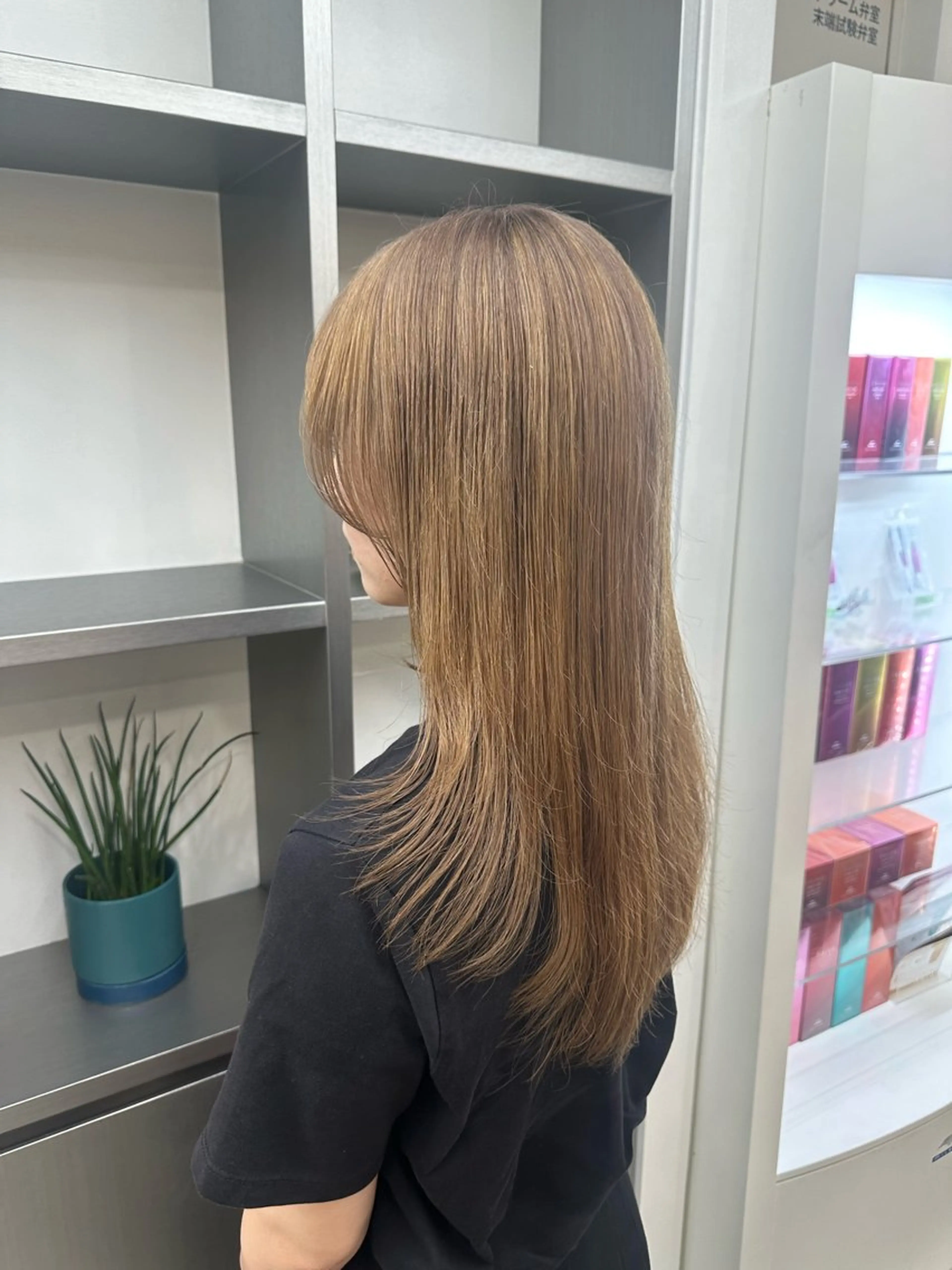 セミロング カラー パーマ ヘアアレンジ 暖色💖ツヤ髪💖 masae🌼のヘアスタイル