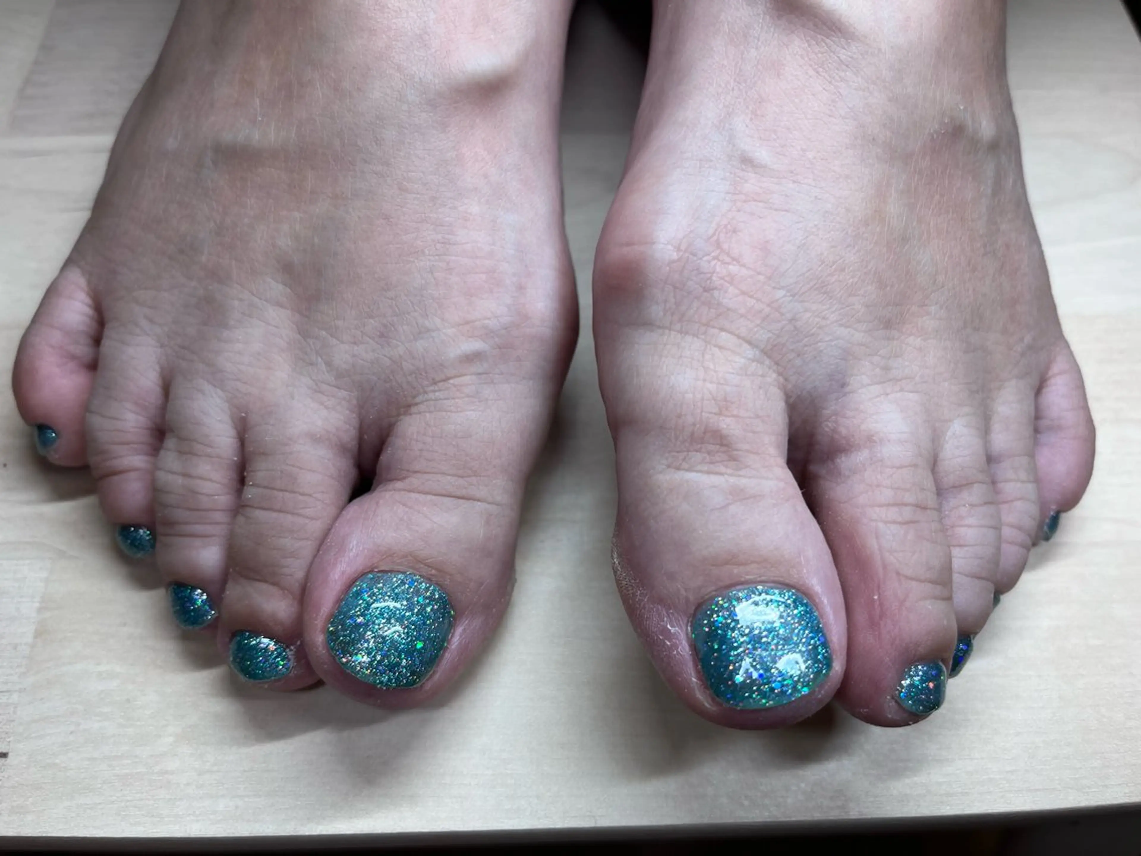 ネイル ブルー ラメ(グリッター) T Yumikoのネイルデザイン