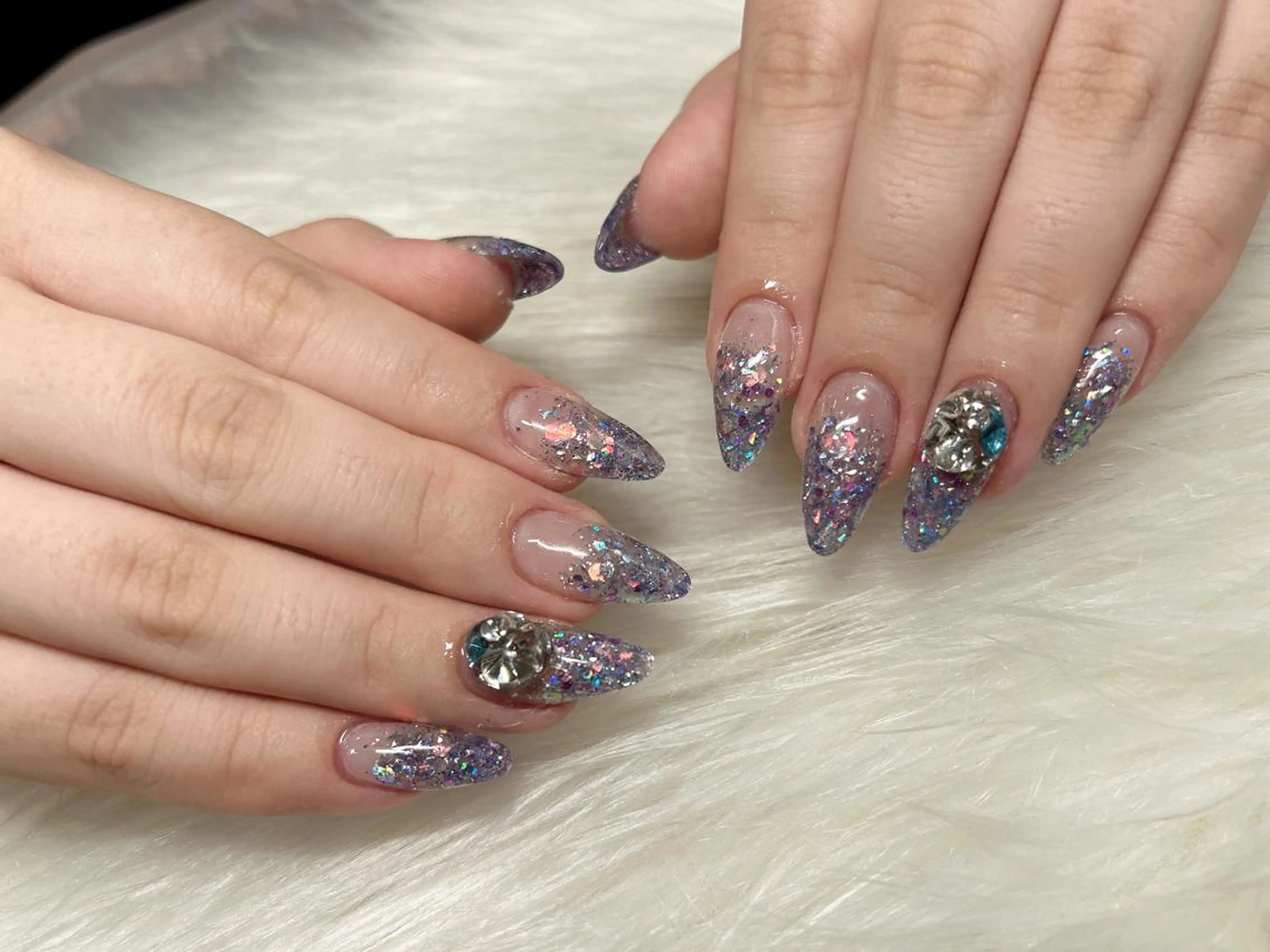 ミディアム ネイル ハンドネイル 《LB》ラブリエ Nail&eyeのマツエク・マツパデザイン