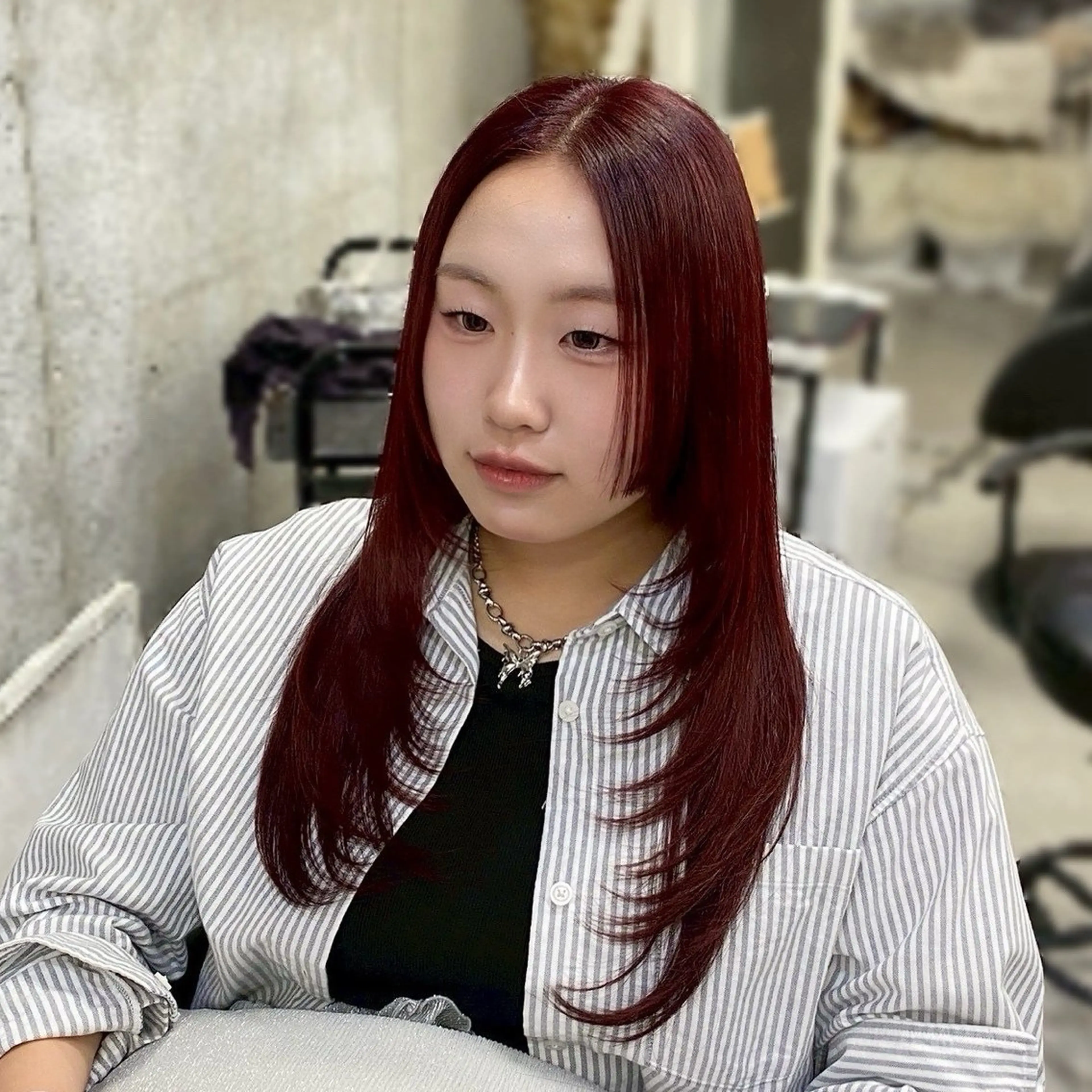 ロング カラー ブリーチ 透明感カラー ダブルカラー ハイトーンカラー インナーカラー ヘアカラー XELM高崎 🤍Kyokaのヘアスタイル