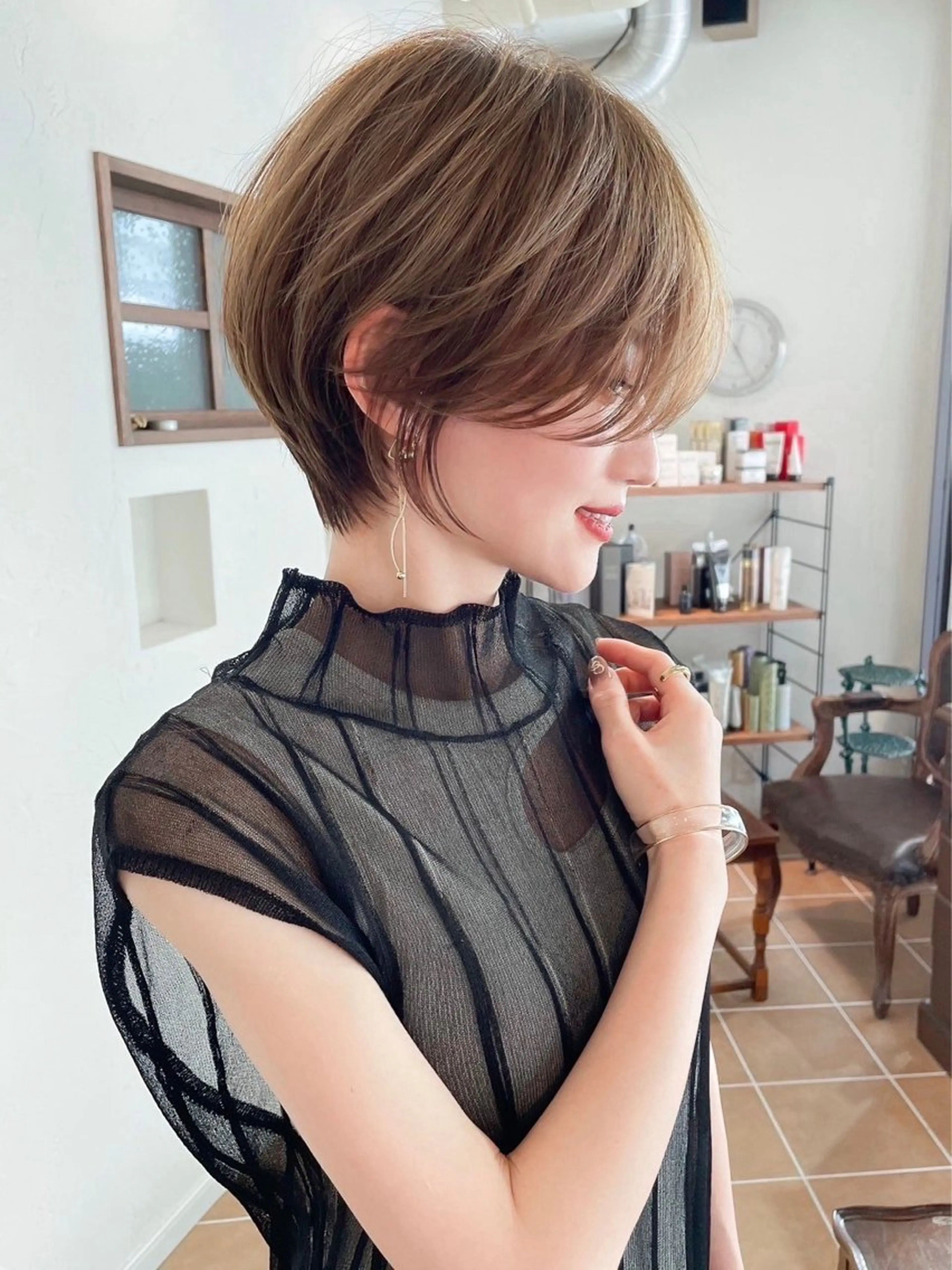 ショート 似合わせカット 迫留由弥のヘアスタイル