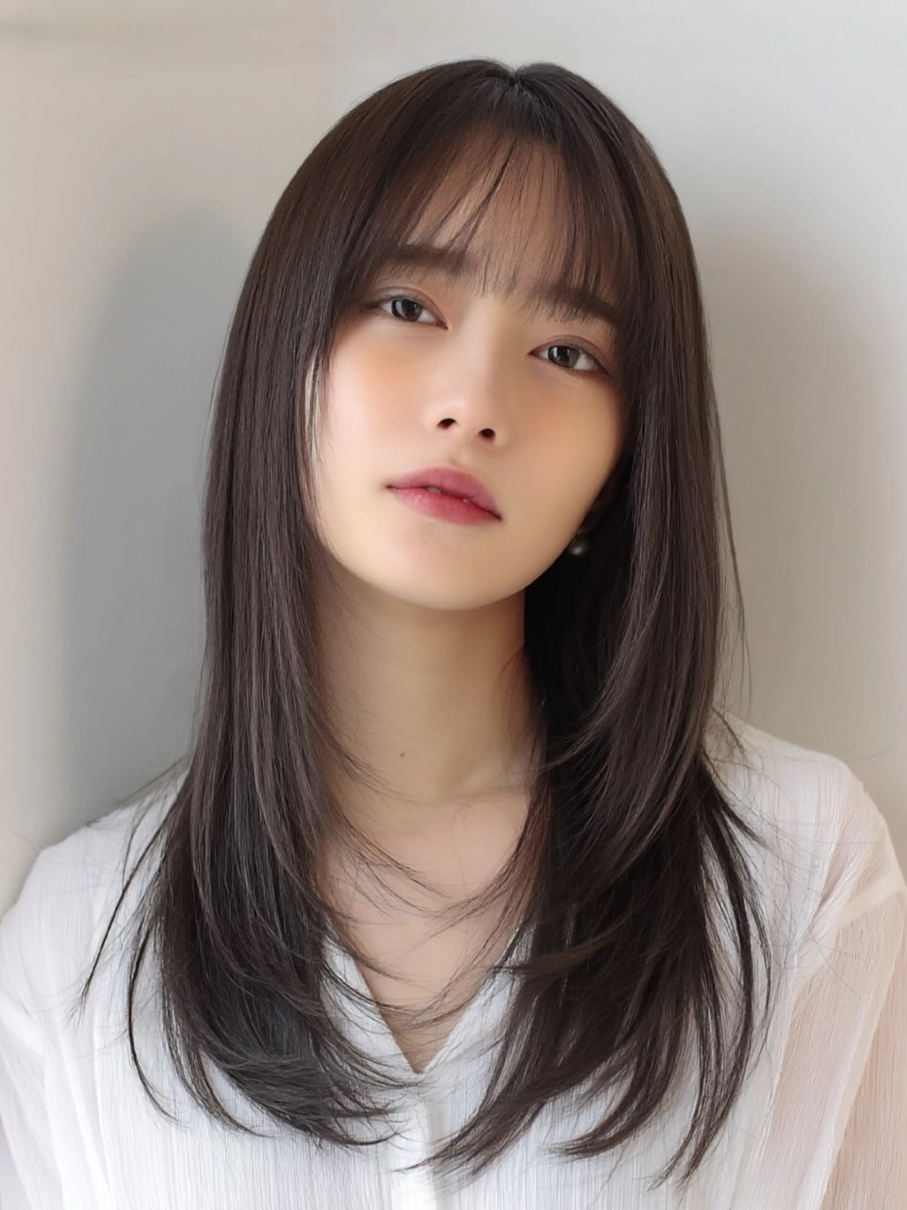 セミロング 天神橋筋　髪質改善 縮毛矯正　中川将彰のヘアスタイル