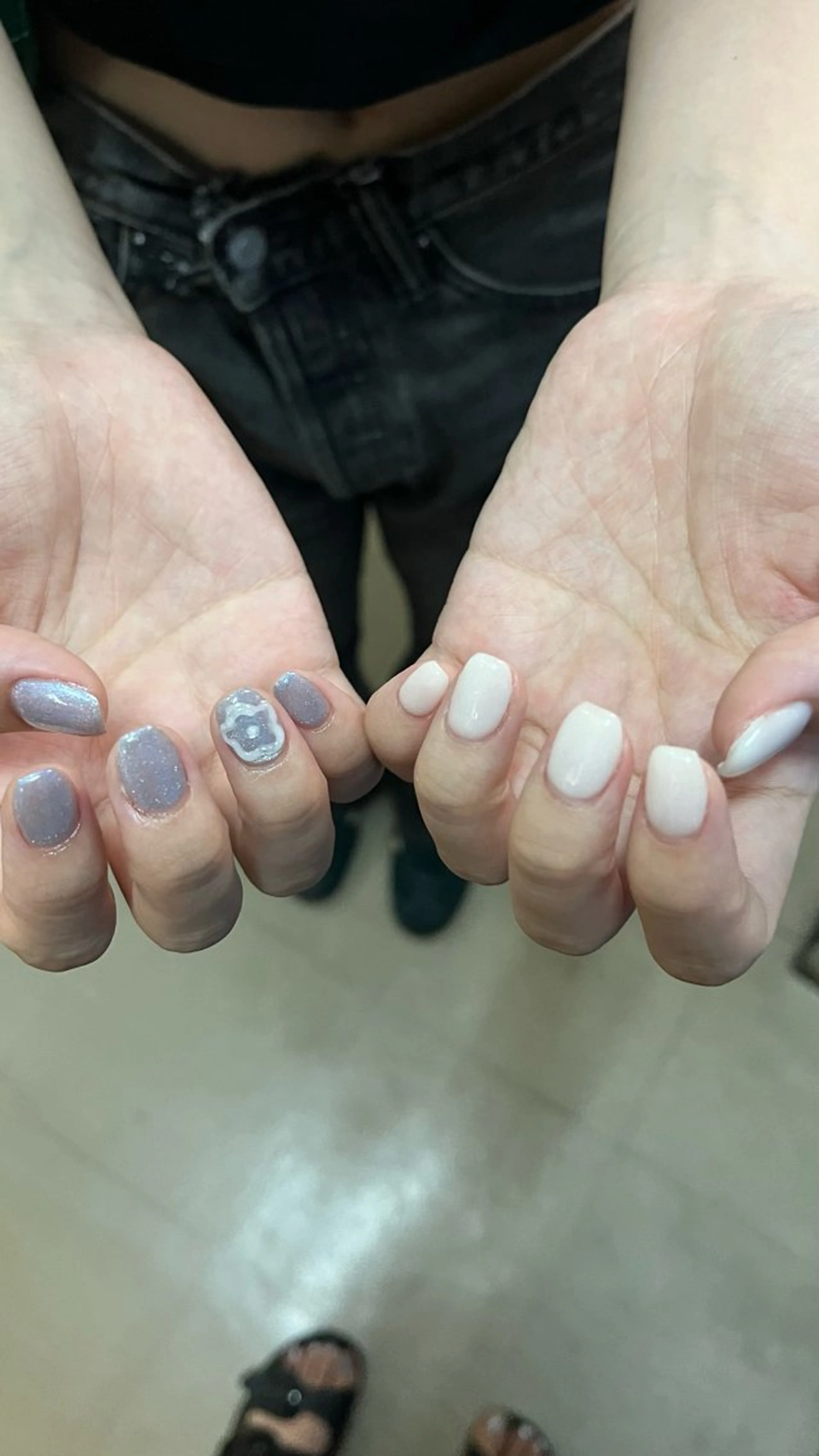 ネイル アートネイル マグネットネイル 林 夏萌のネイルデザイン