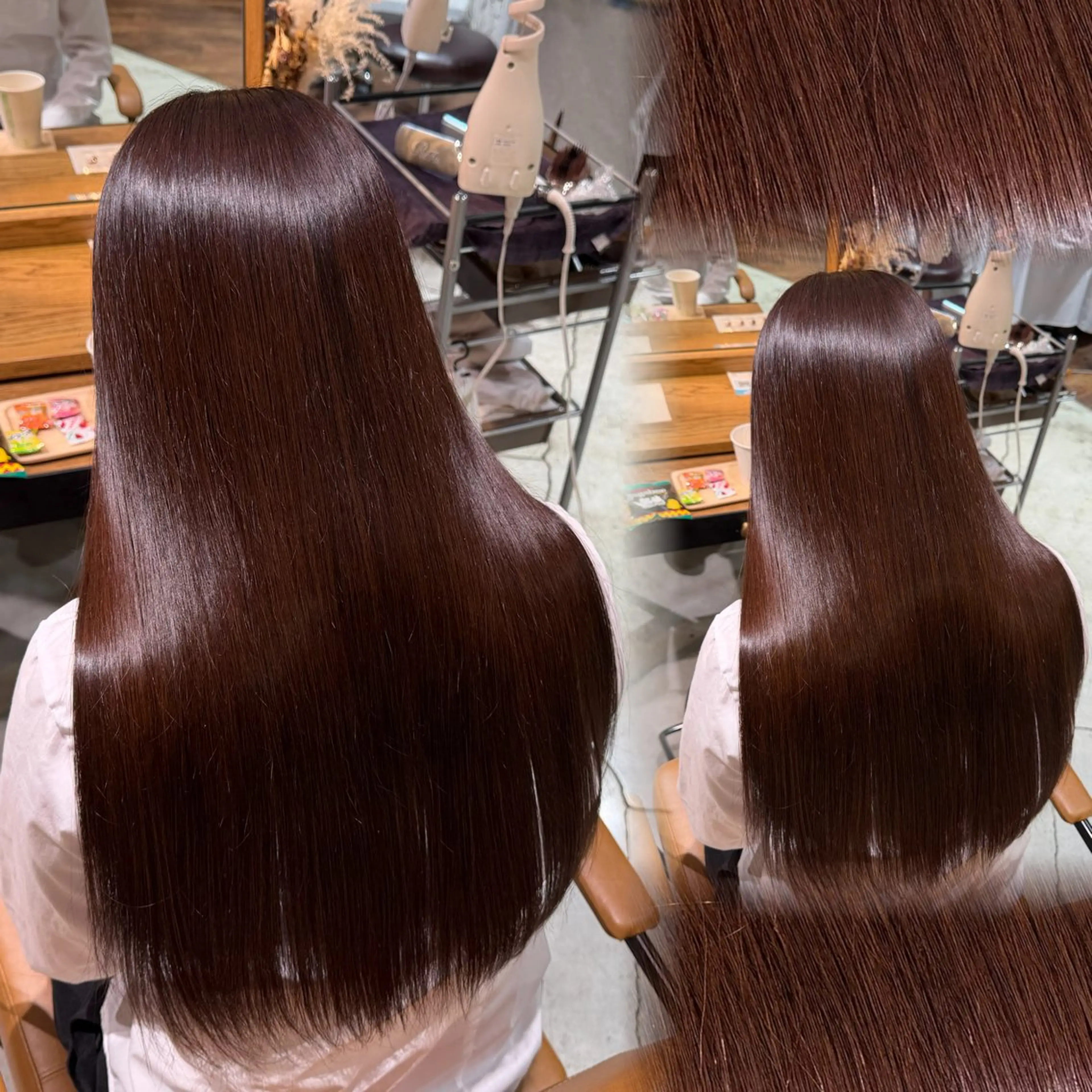 ロング 髪質改善 縮毛矯正 トリートメント ヘアカラー トリートメント 🦈AKARI🦈 髪質改善/韓国風のヘアスタイル