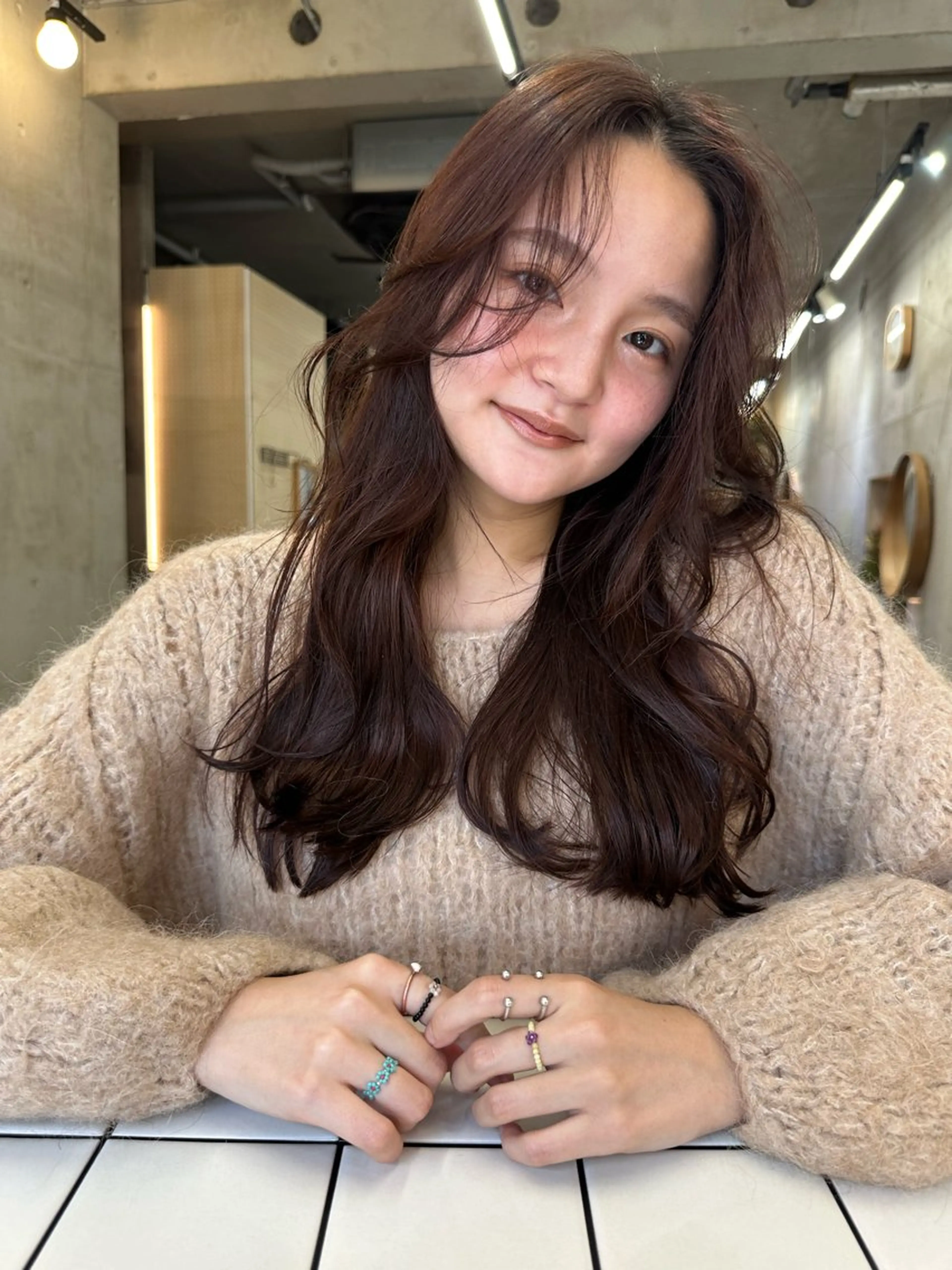 ロング カラー ブラウンカラー カット カットモデル募集中 ／HARUKA🎀のヘアスタイル