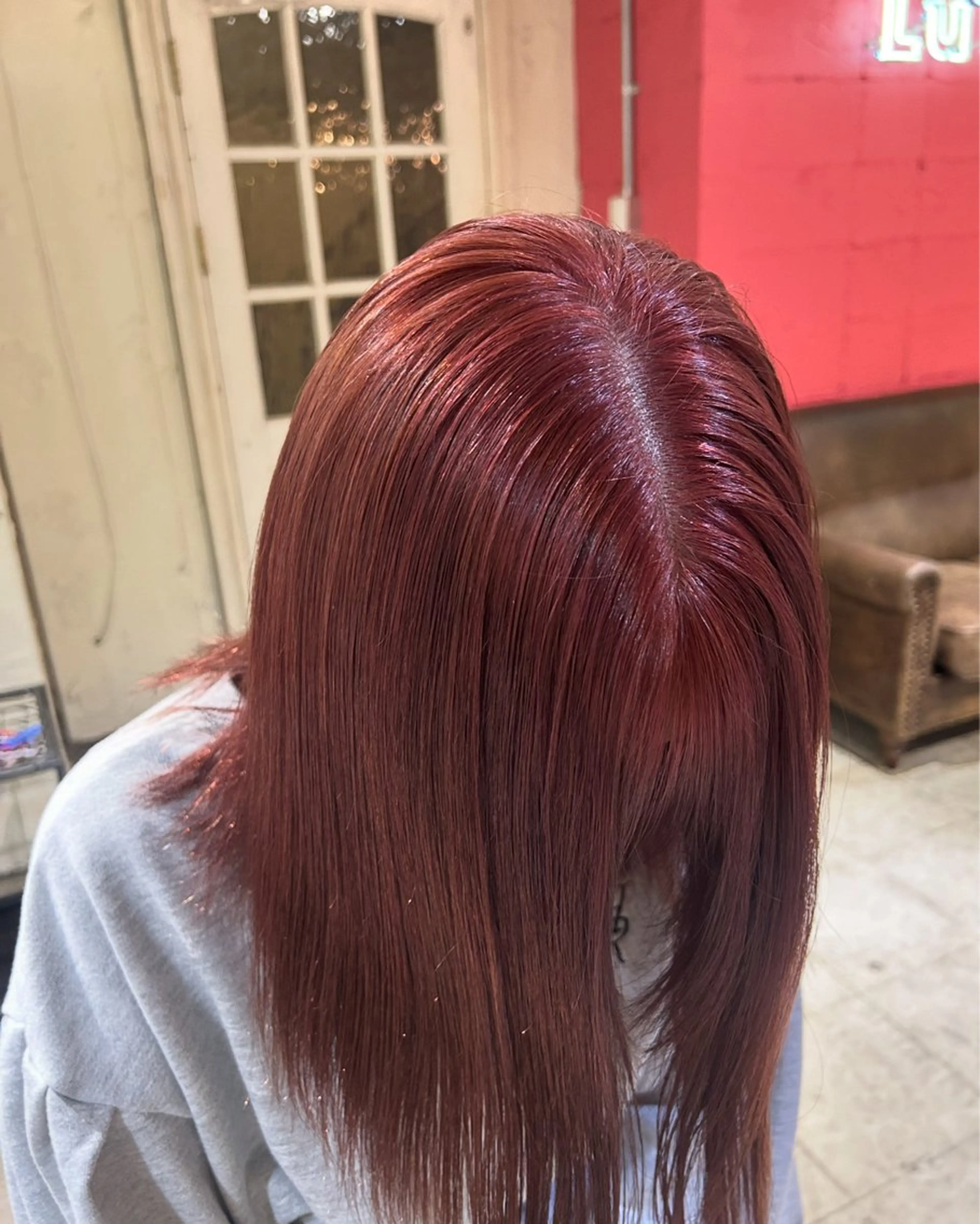 ミディアム カラー ヘアカラー トリートメント ハイトーン×ボブ / Reika☁️ིྀのヘアスタイル