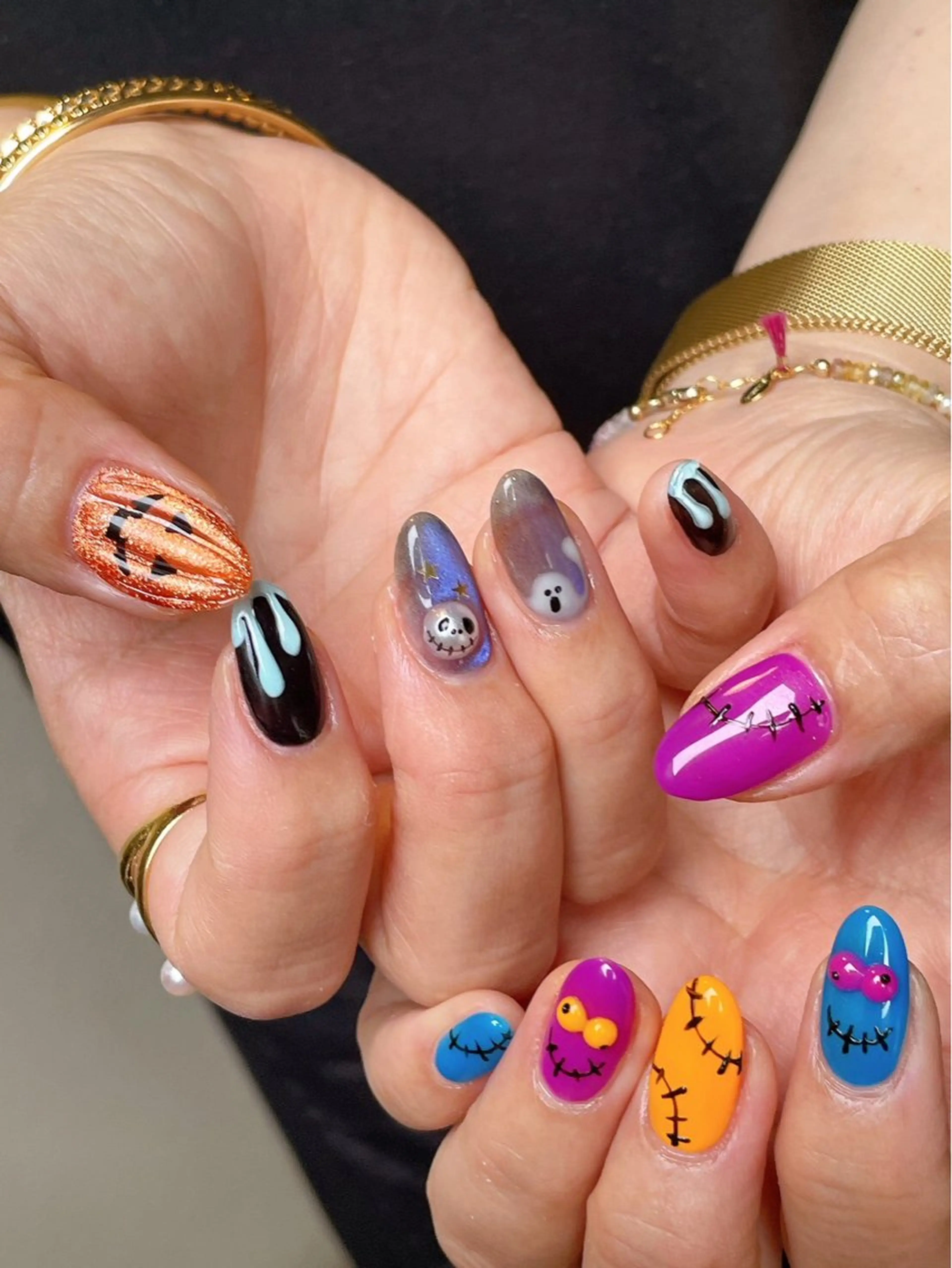 ネイル オーロラネイル フットネイル フレンチネイル ジェルネイル ハロウィン ハンドネイル kiki nail &brow二子玉川の眉毛・アイブロウイメージ