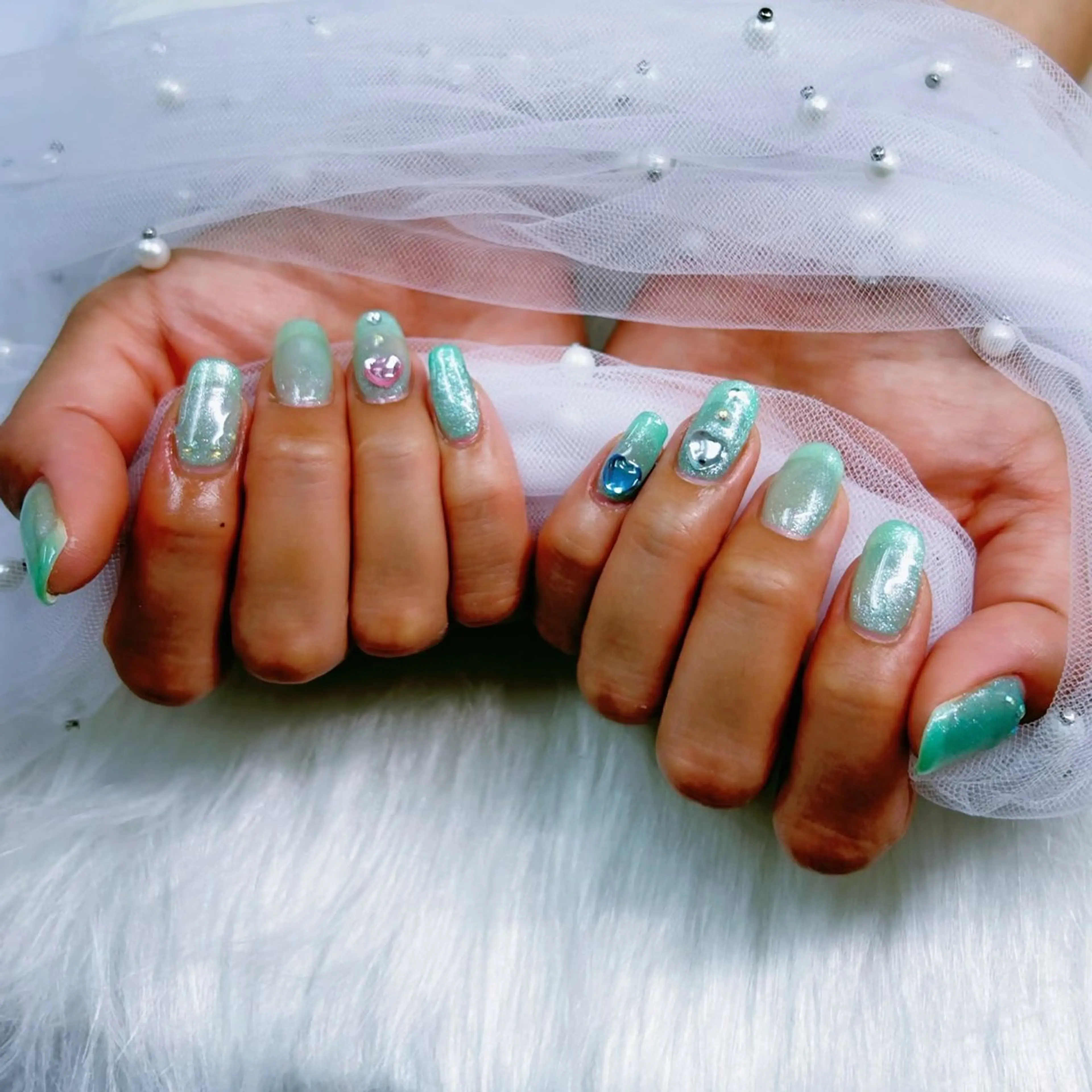 ネイル パーツ全部¥110 サロンミミのネイルデザイン