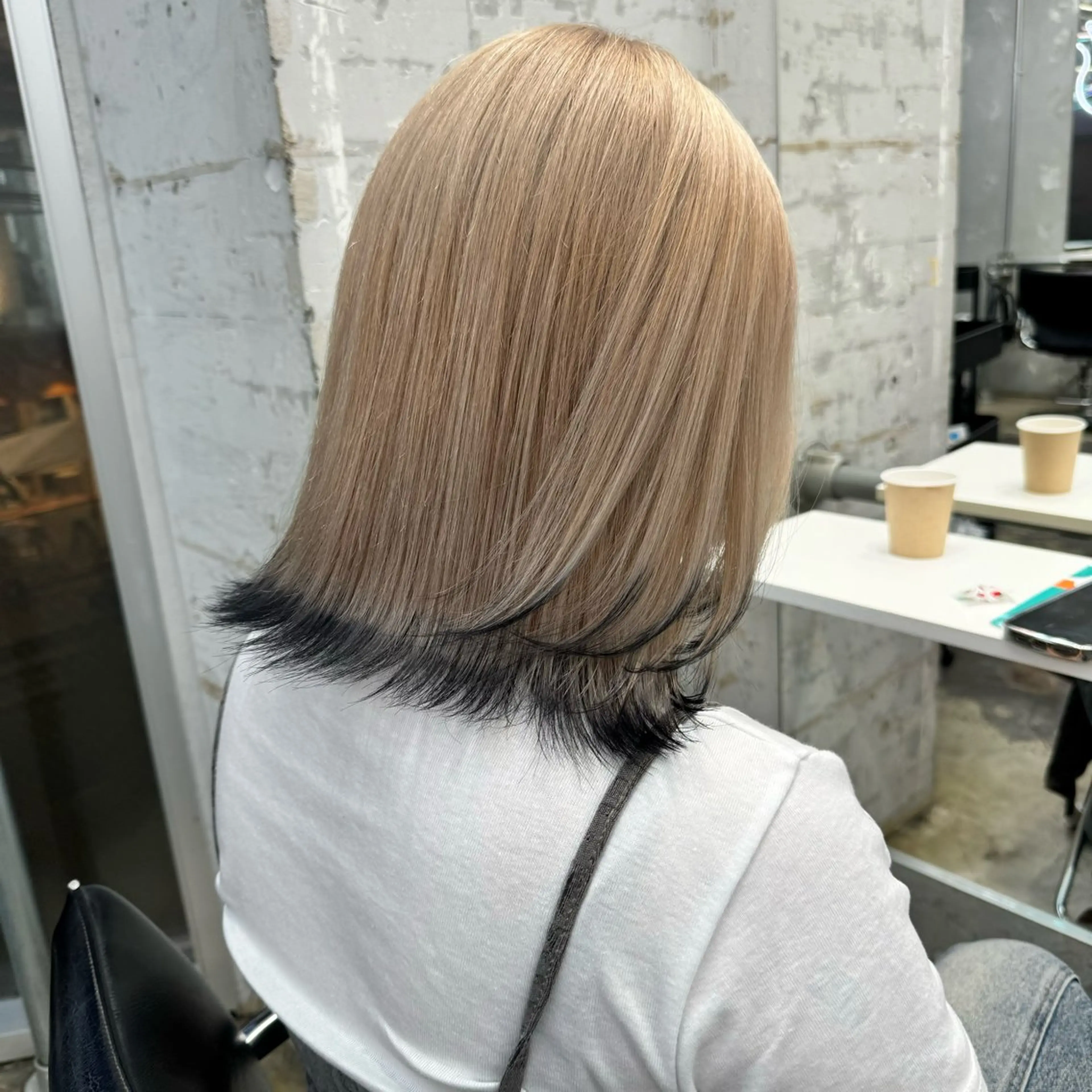 ミディアム カラー ヘアアレンジ カット ヘアカラー トリートメント 💗💗韓国レイヤー yu-ki💗💗のヘアスタイル