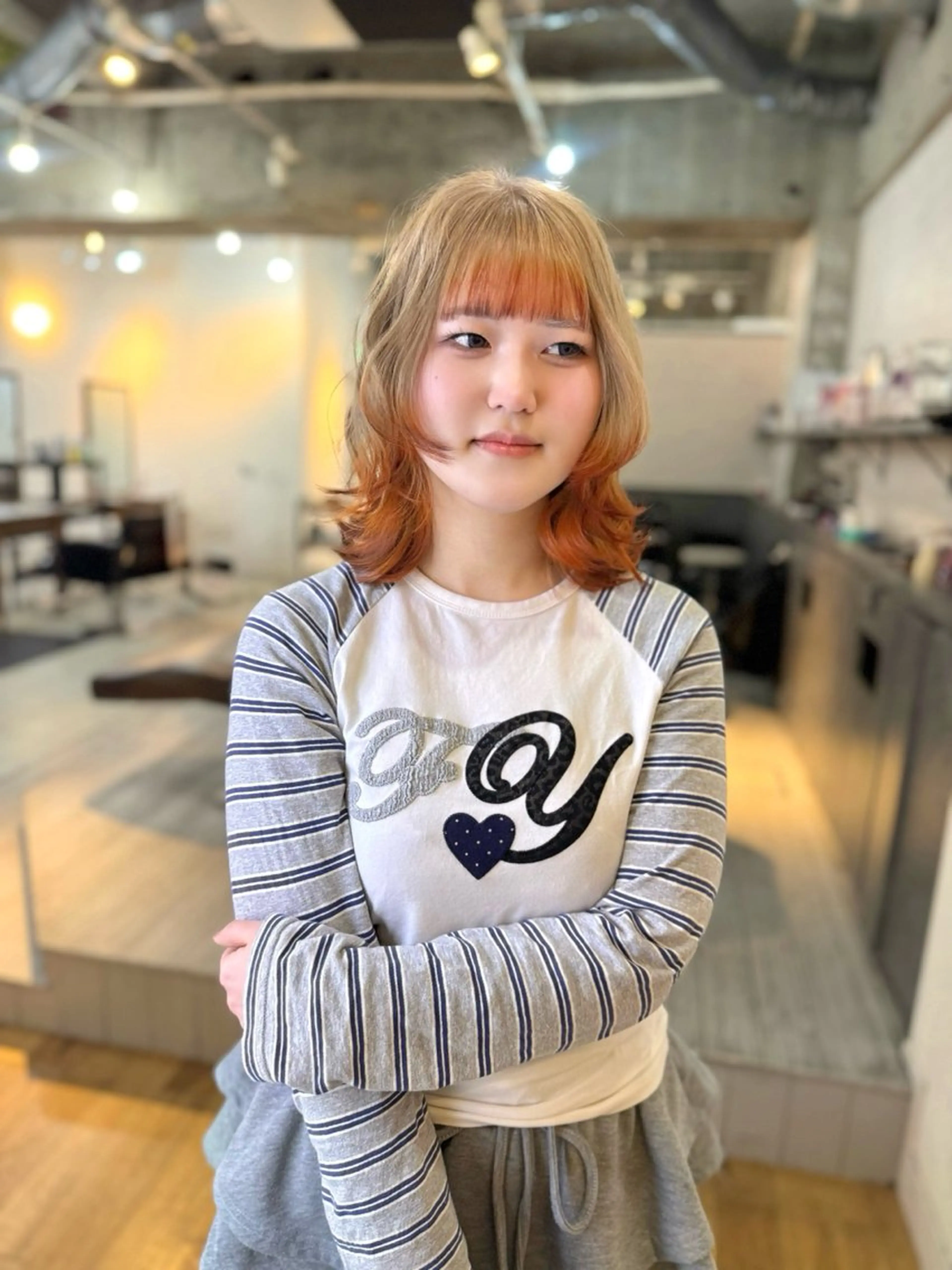 ミディアム カラー マツオカ マコのヘアスタイル