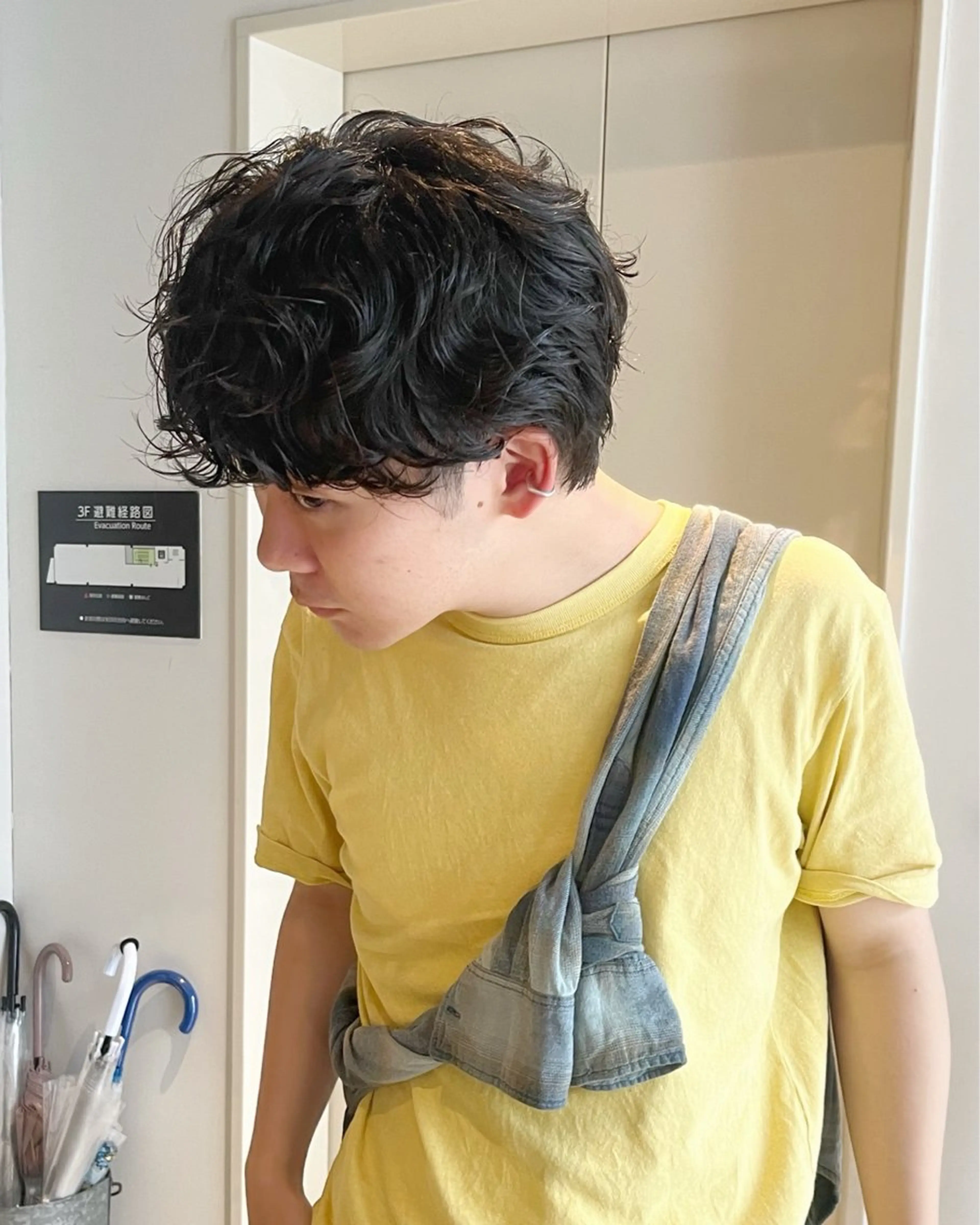 パーマ メンズ かわい りほのヘアスタイル