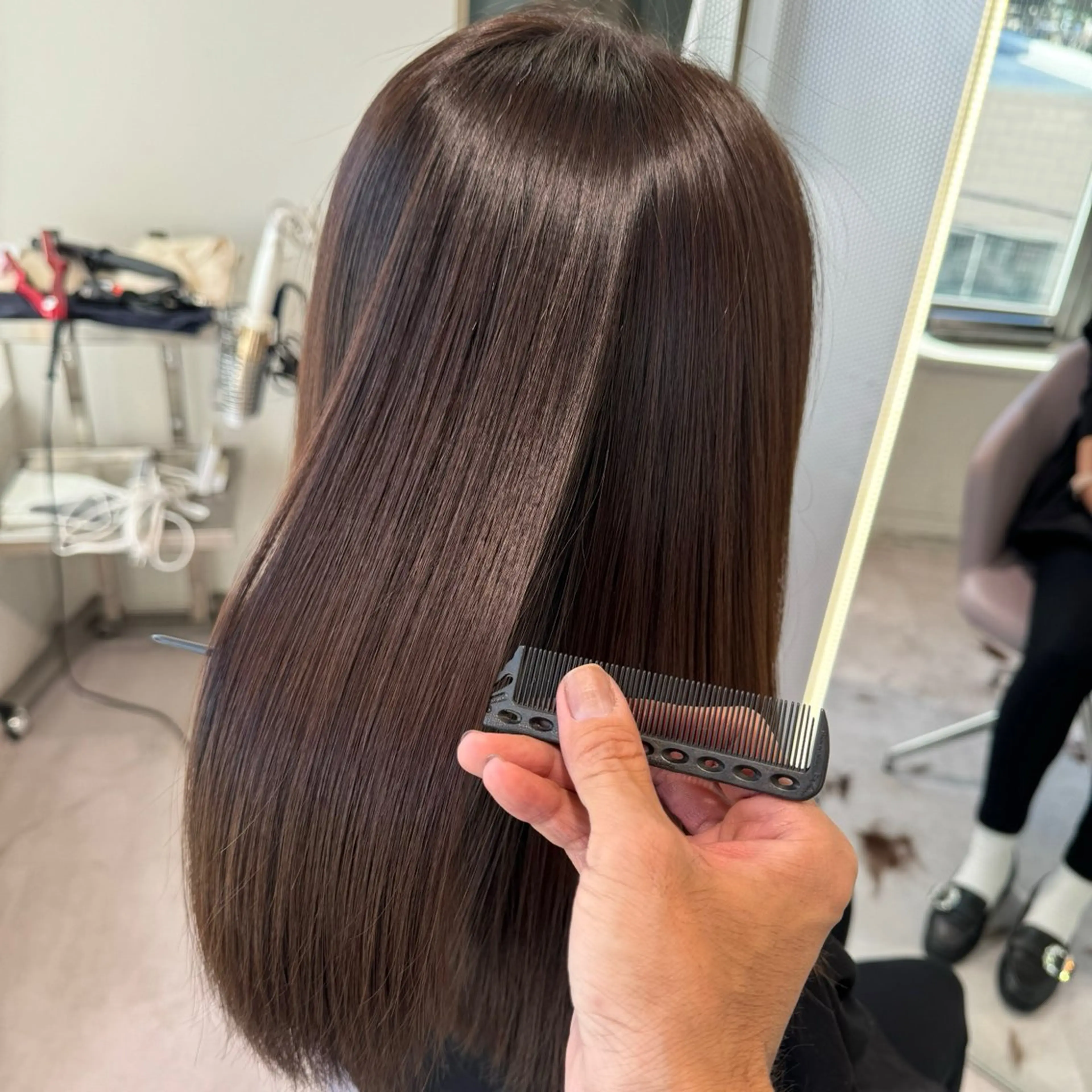 セミロング 髪質改善 トリートメント カット トリートメント 森 隆秀/韓国ヘアのヘアスタイル