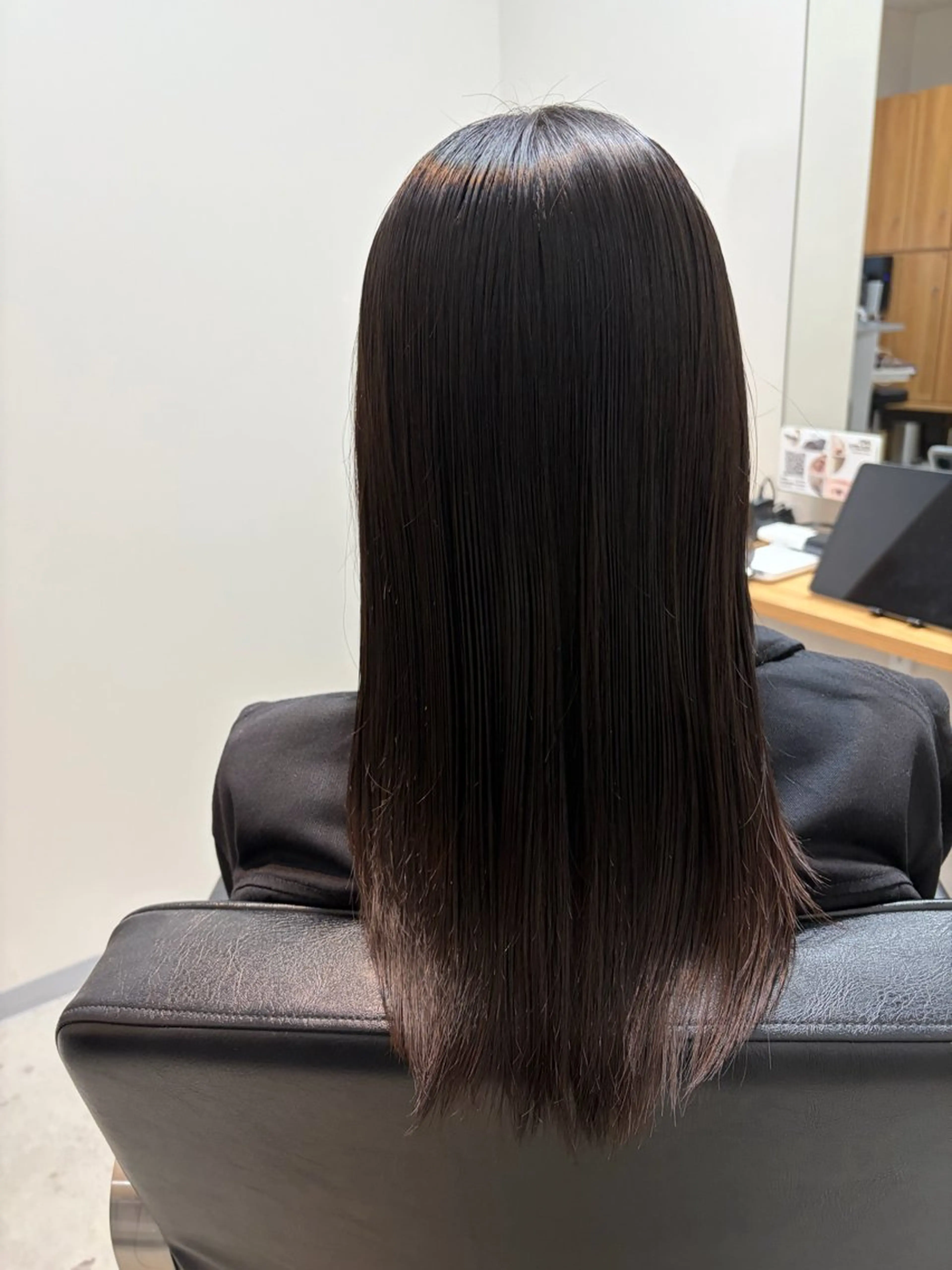 ロング omaフクダ 縮毛矯正/艶髪カラーのヘアスタイル
