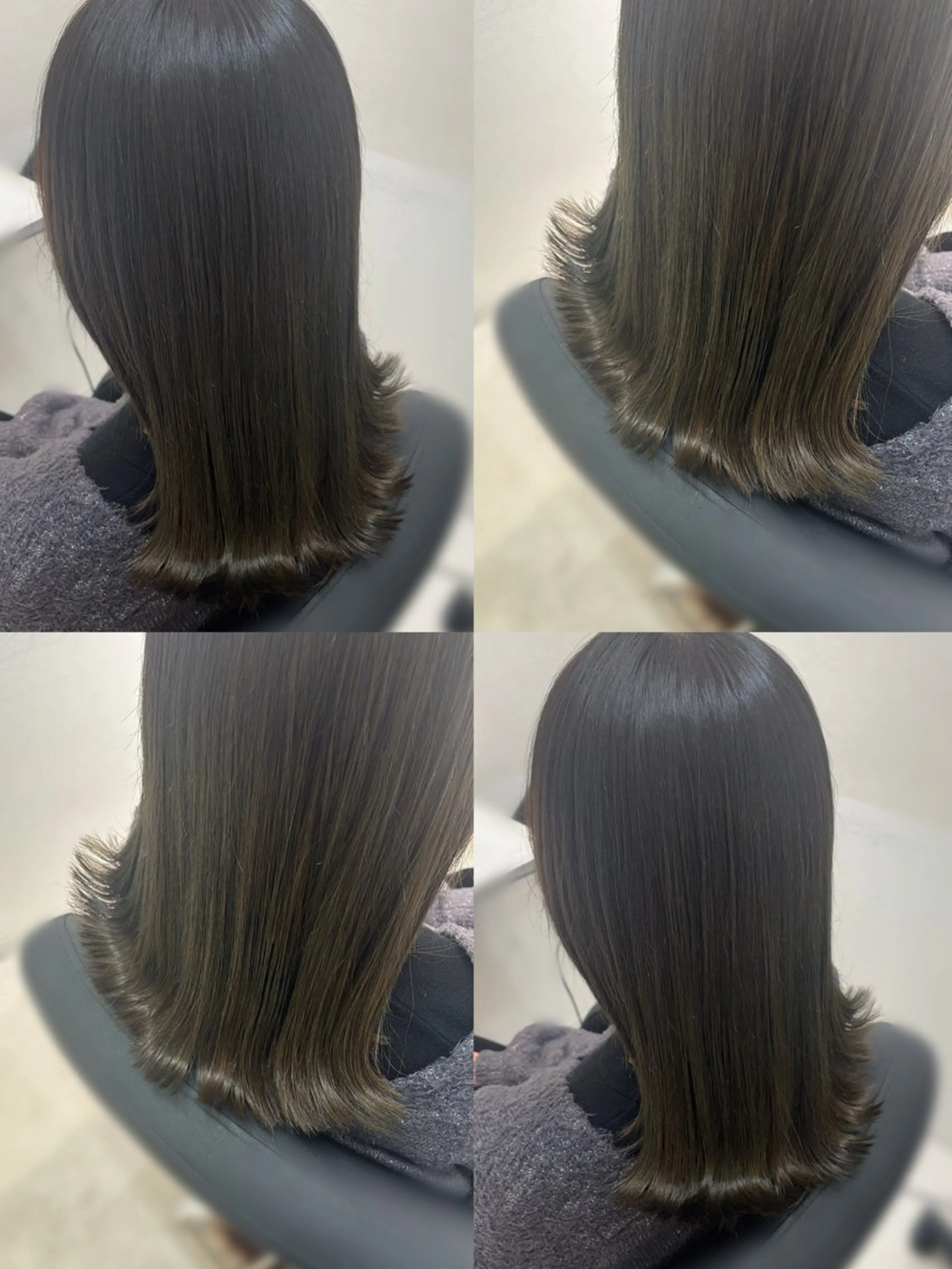 ミディアム トリートメント ボブ/顔周りレイヤー asuka🫧のヘアスタイル