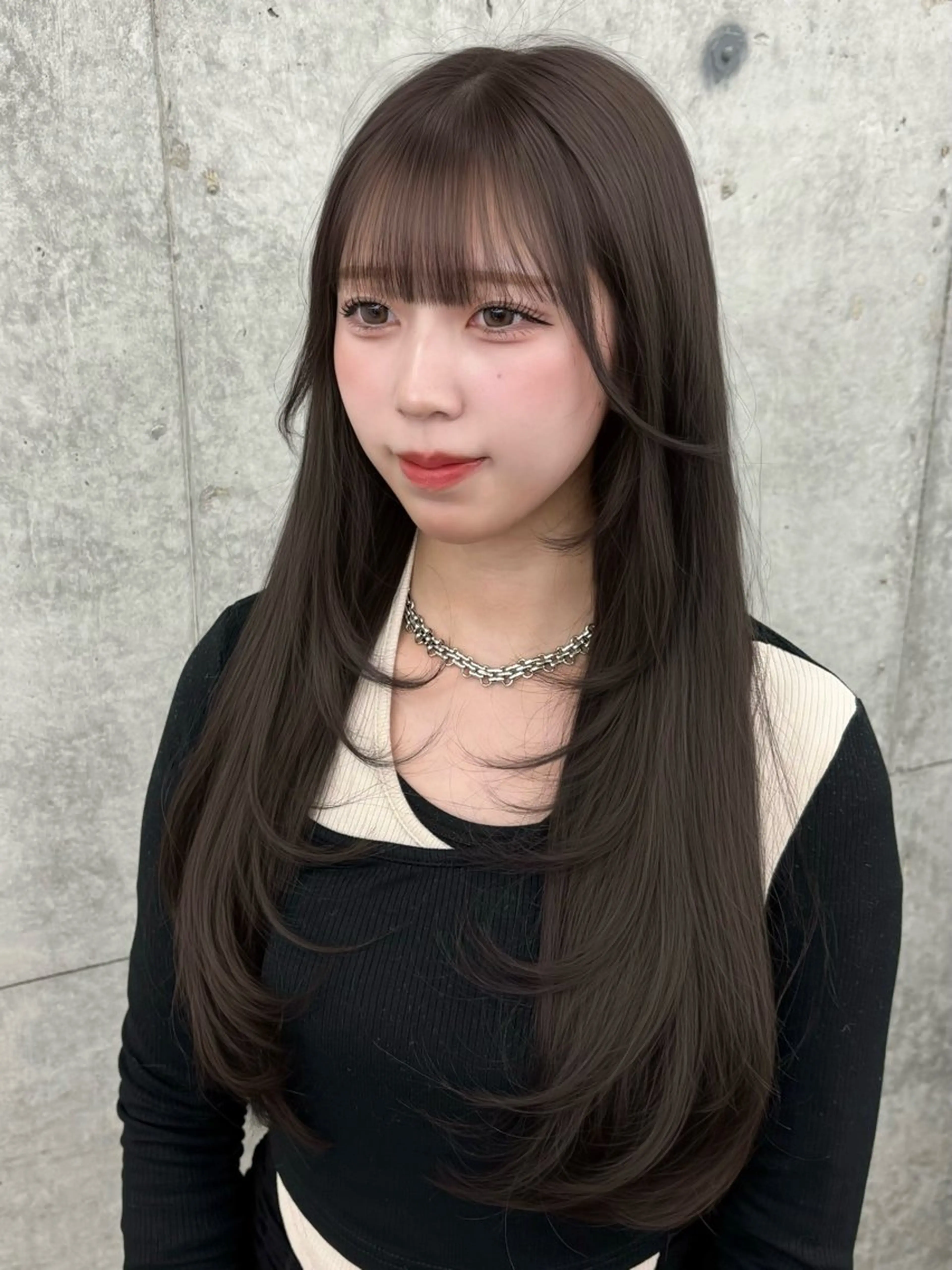 カラー Kana/韓国ヘア /暖色カラー🍒のヘアスタイル