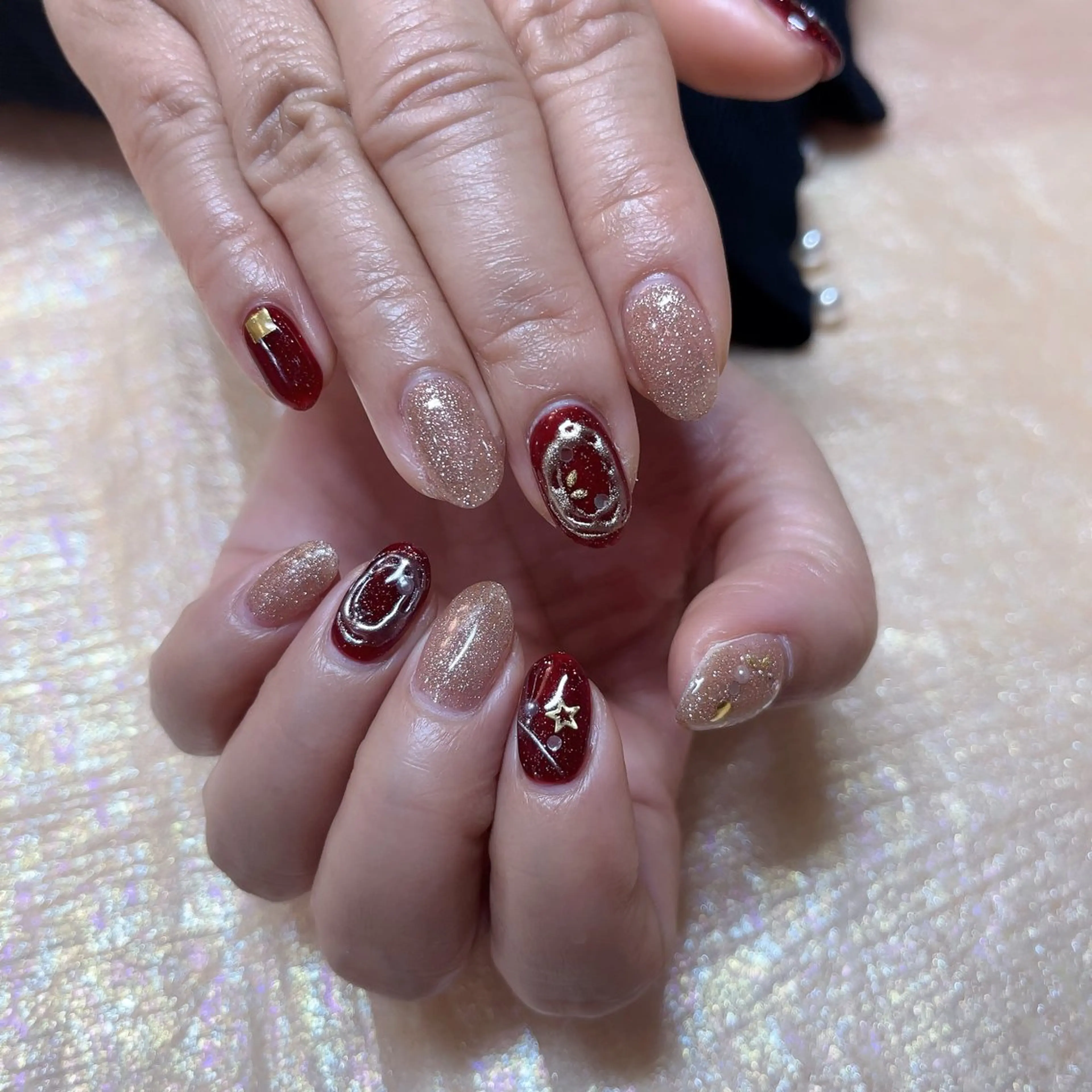 ネイル ハンドネイル MoonNail ユリ🌸のネイルデザイン