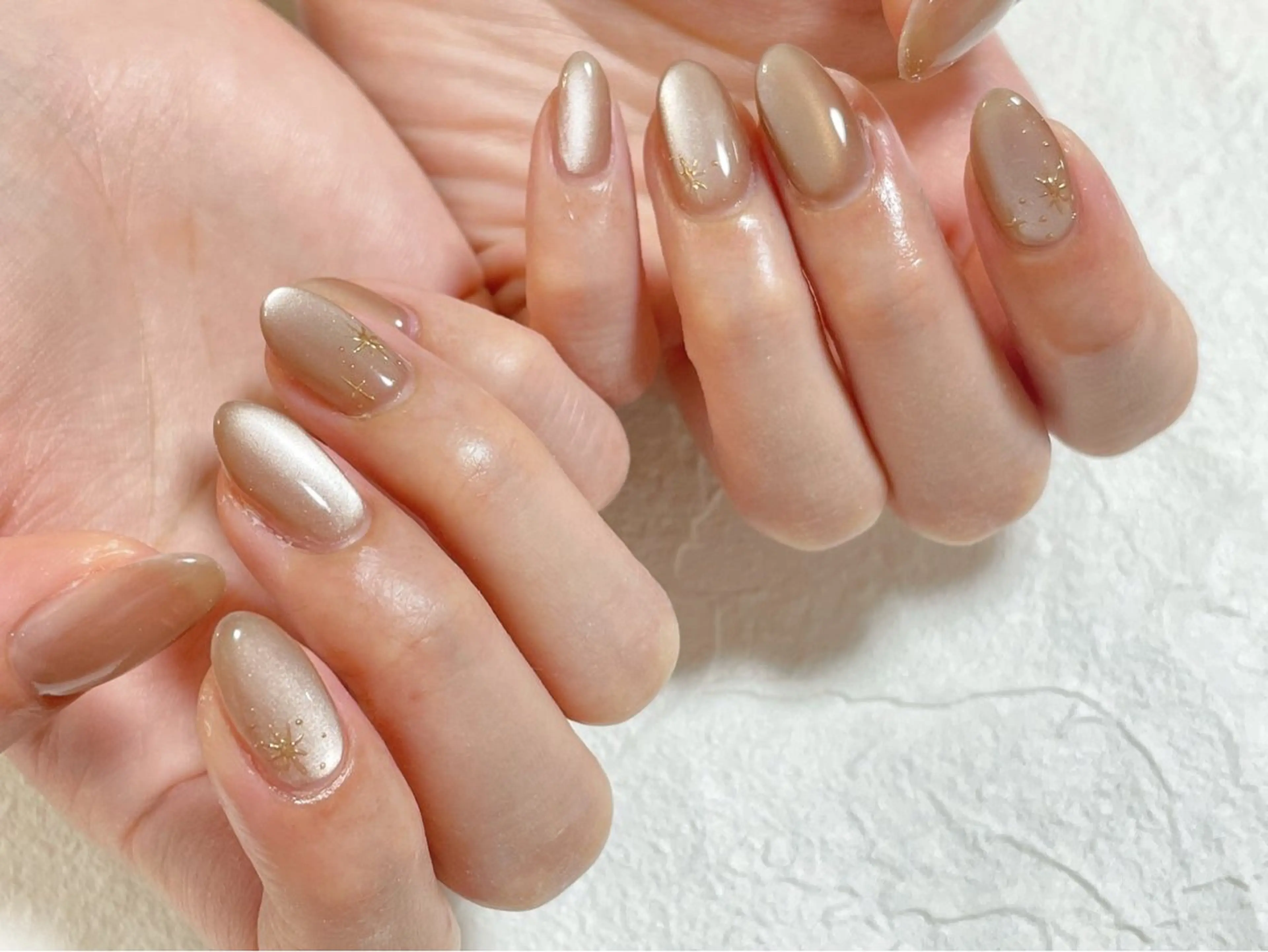 ネイル オーロラネイル フットネイル フレンチネイル ジェルネイル 韓国ネイル ハンドネイル kiki nail &brow二子玉川の眉毛・アイブロウイメージ