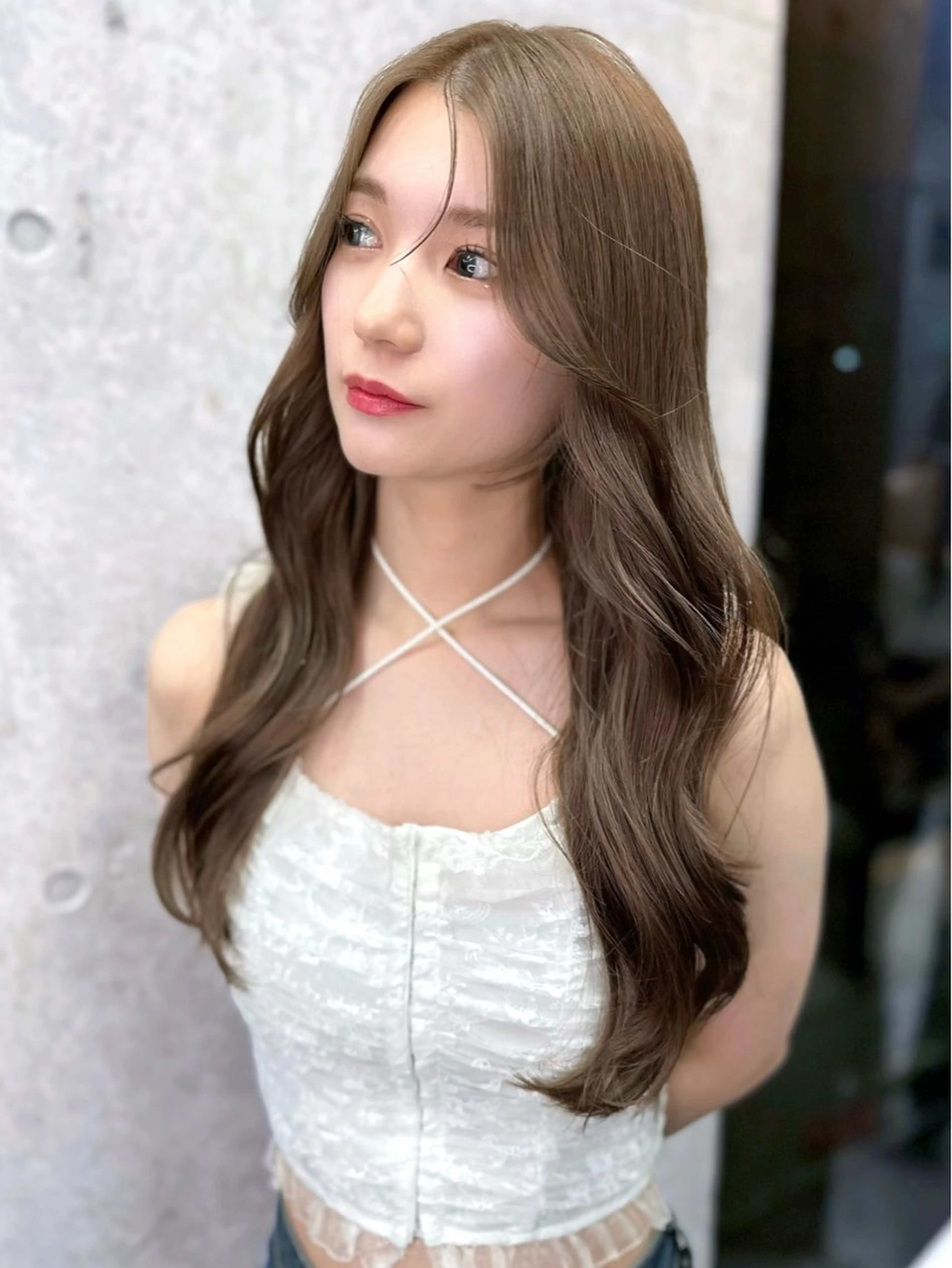 ロング カット トリートメント 韓国/ワンホンヘア 髪質改善/MaCoのヘアスタイル