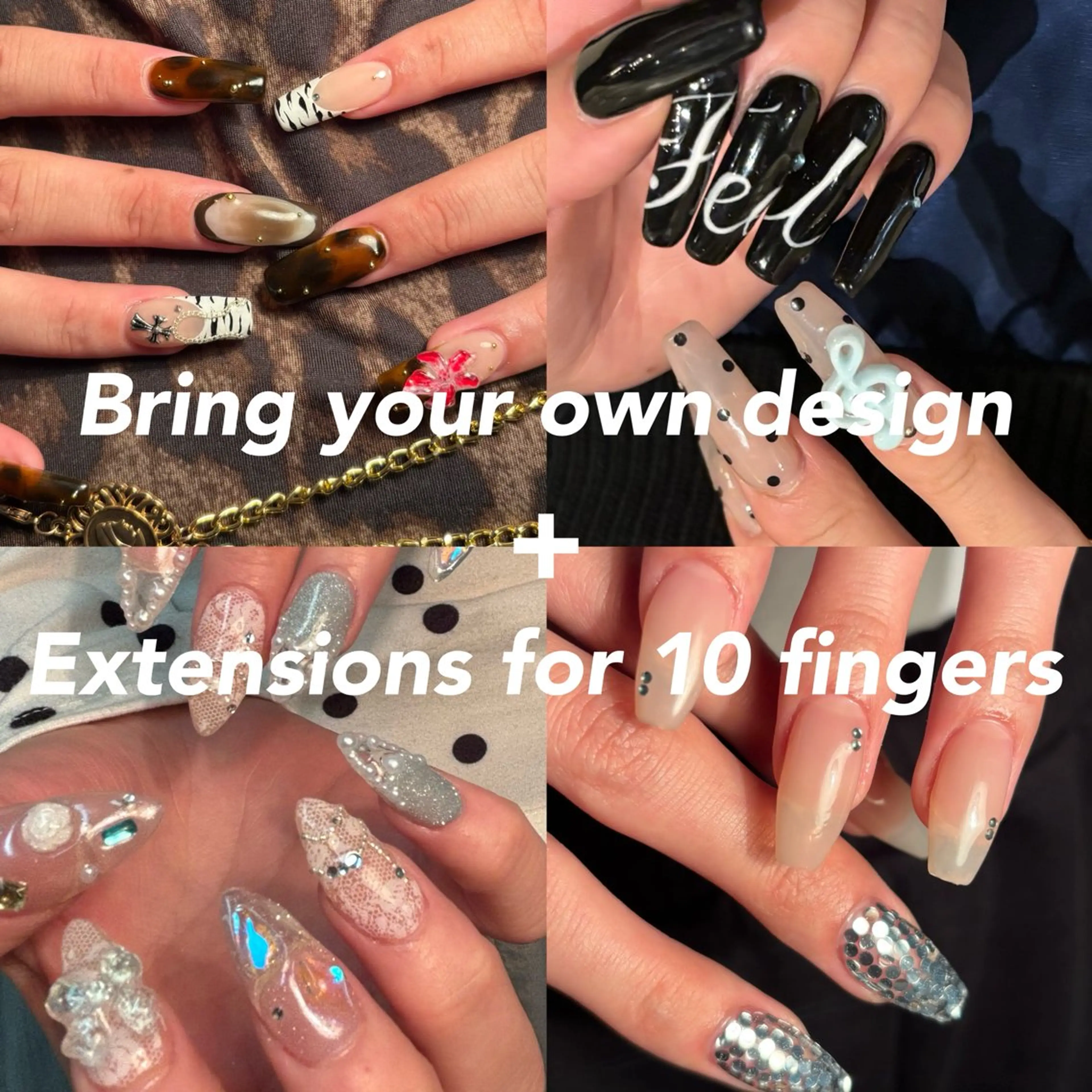 【インスタフォローで割引適応✨】チップスカルプ10本+持ち込みデザインの写真