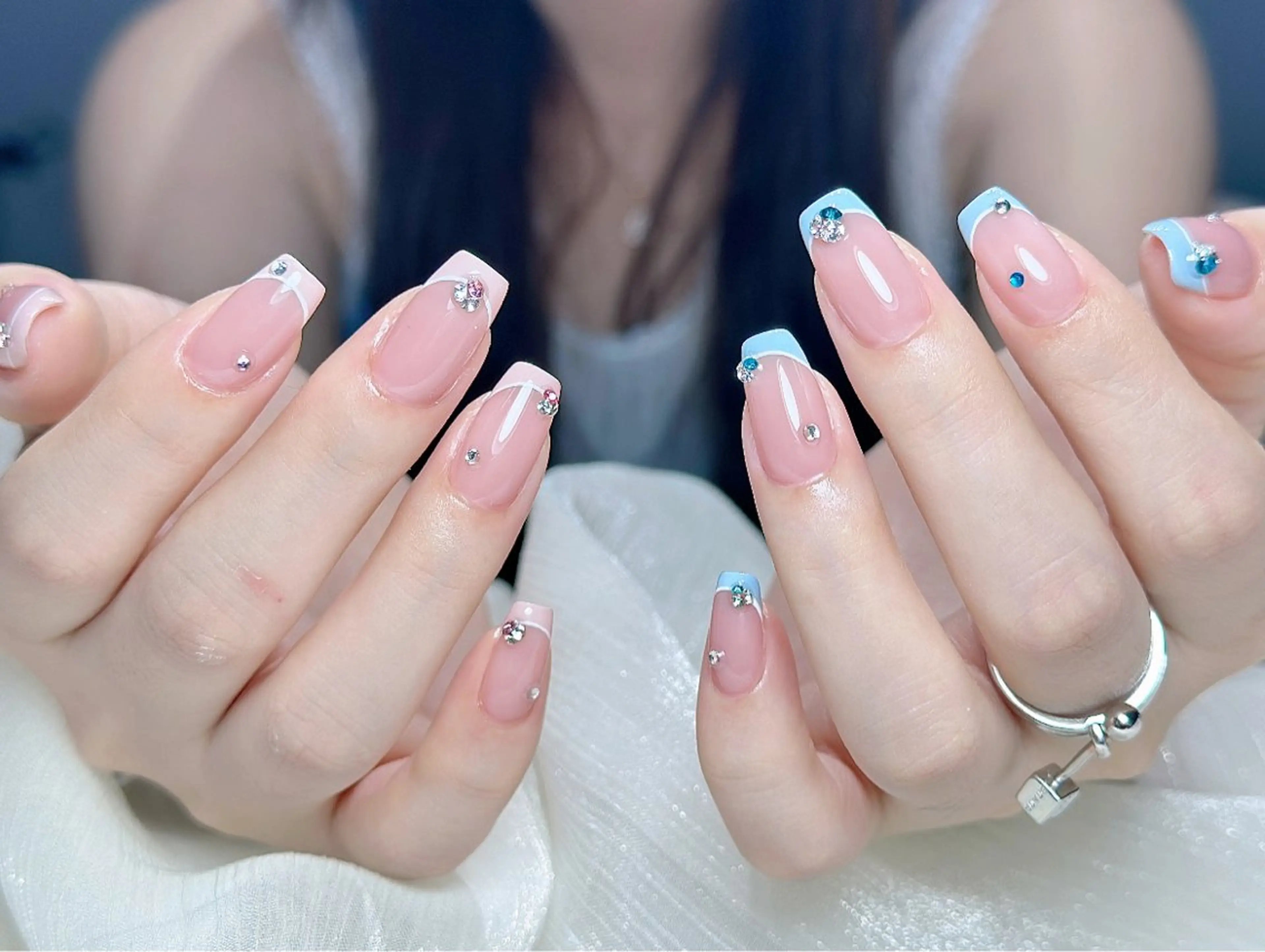 ネイル candy nail 韓国風ワンホンネイルのネイルデザイン