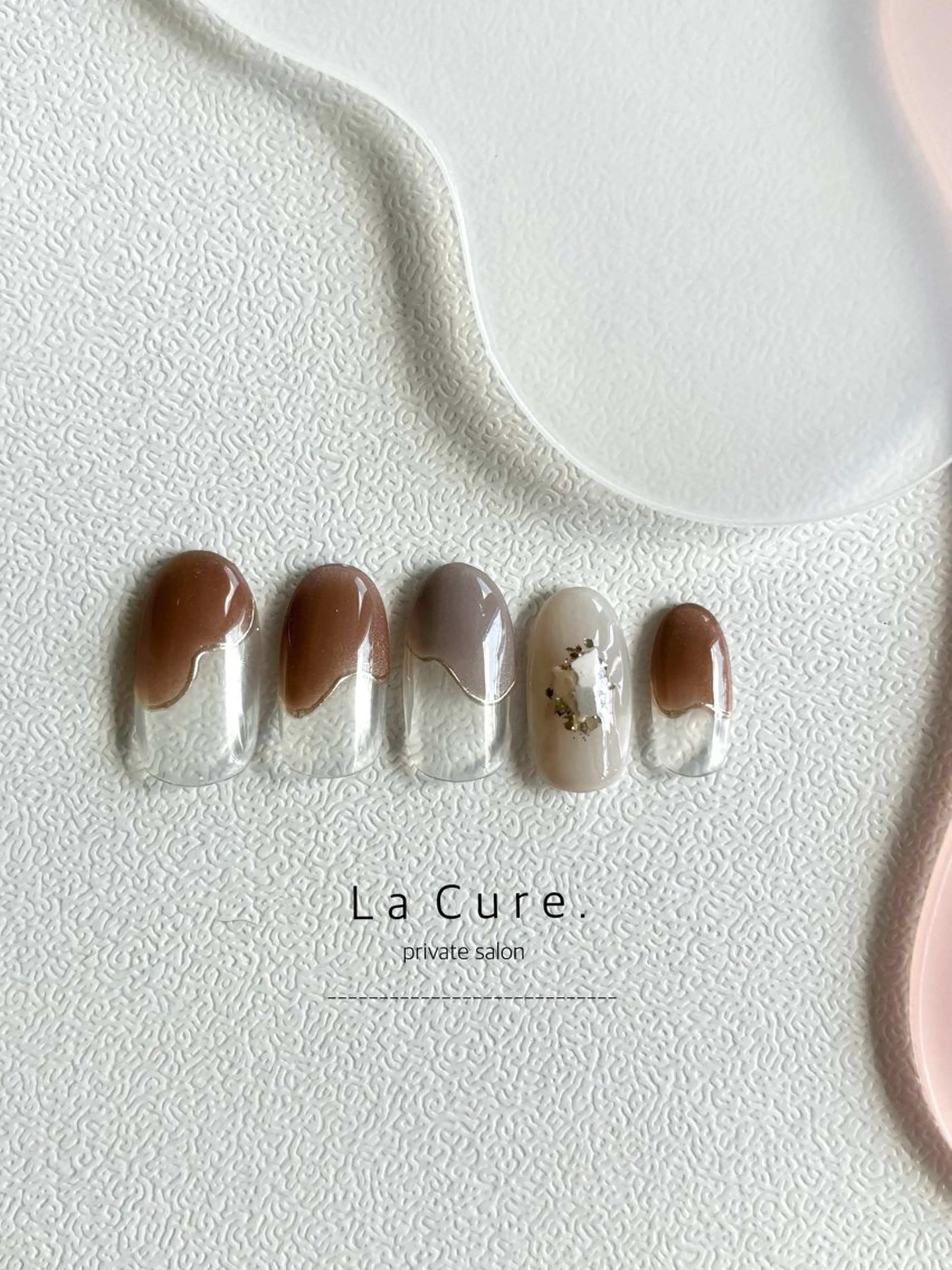 ネイル フレンチネイル マグネットネイル ニュアンスネイル ハンドネイル Lacure. misaのネイルデザイン