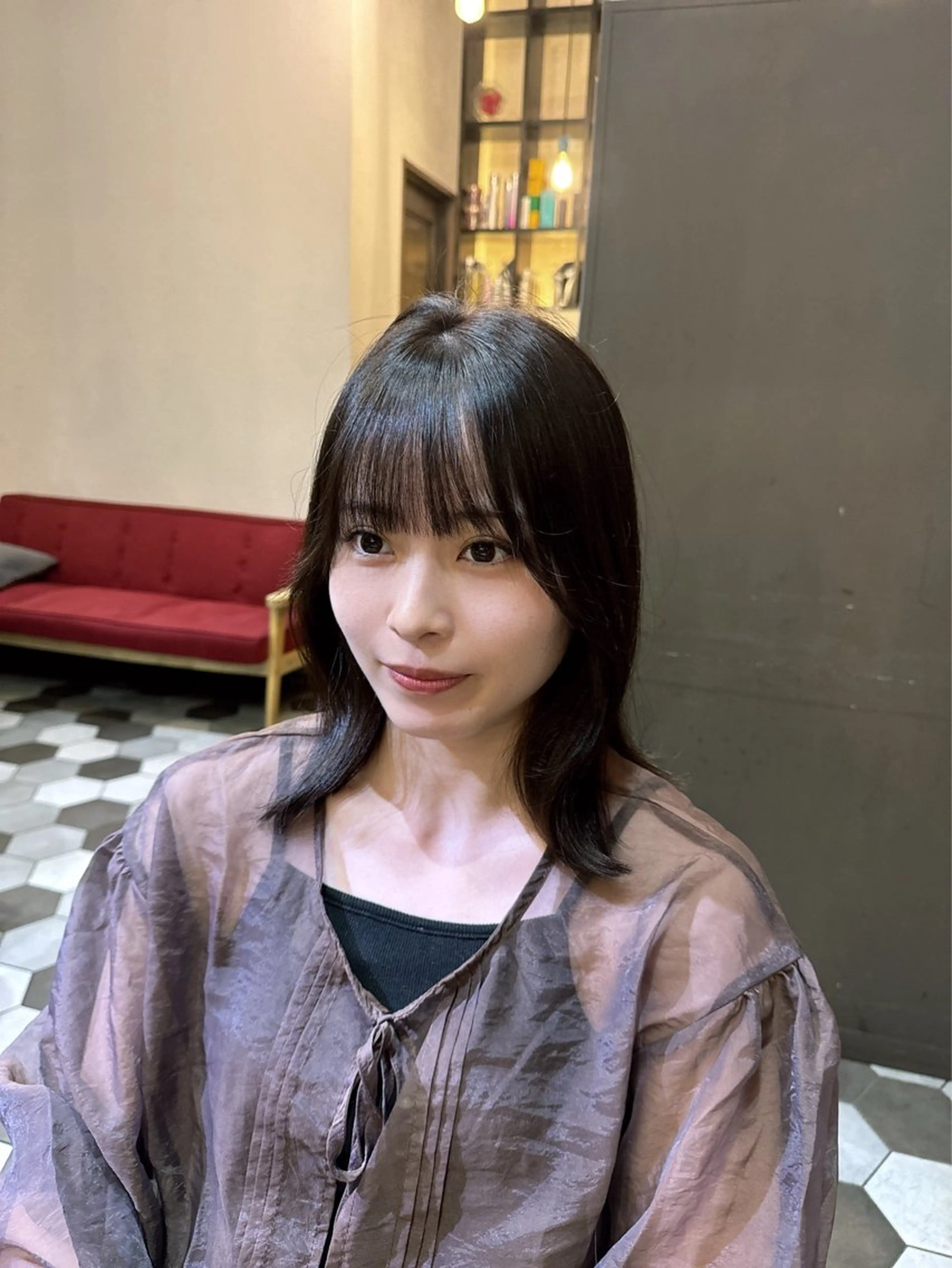 ミディアム レイヤーカット/髪質 改善/鷲尾 駿のヘアスタイル