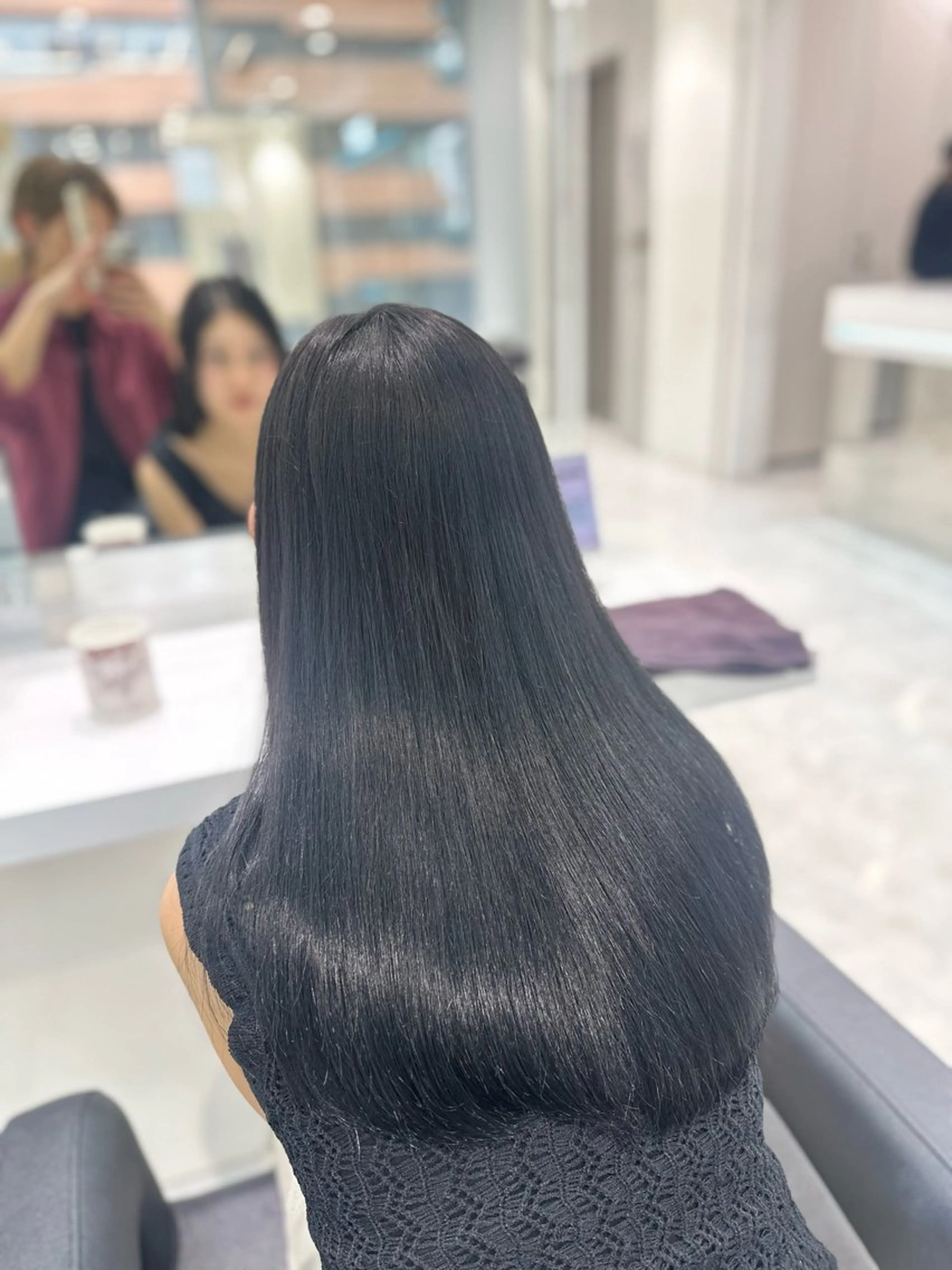 ロング カラー 髪質改善 赤み消し透明感🩶 銀座Ryota🩶のヘアスタイル