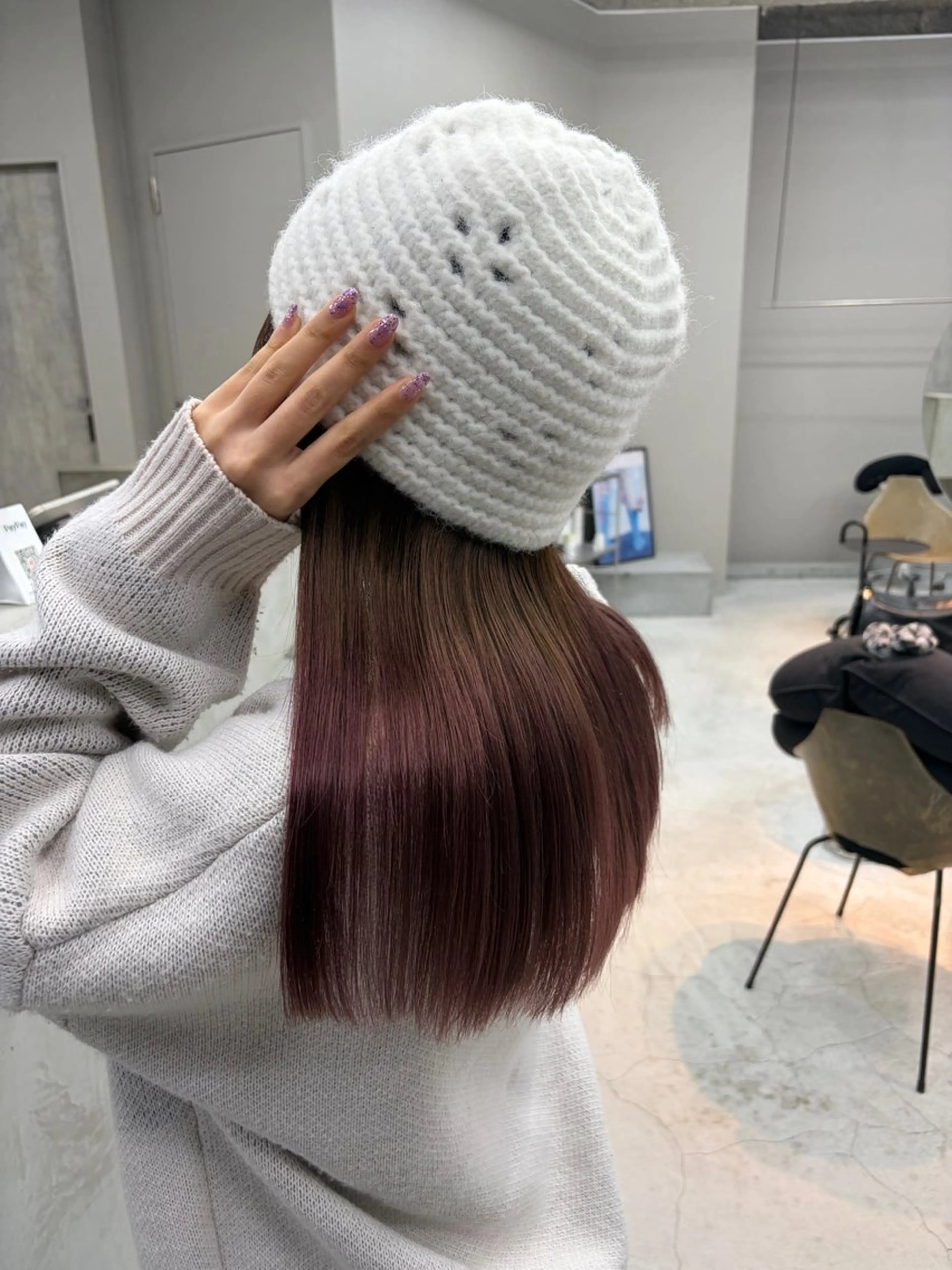 ロング ヘアカラー kurune所属・kurune chikaのヘアスタイル