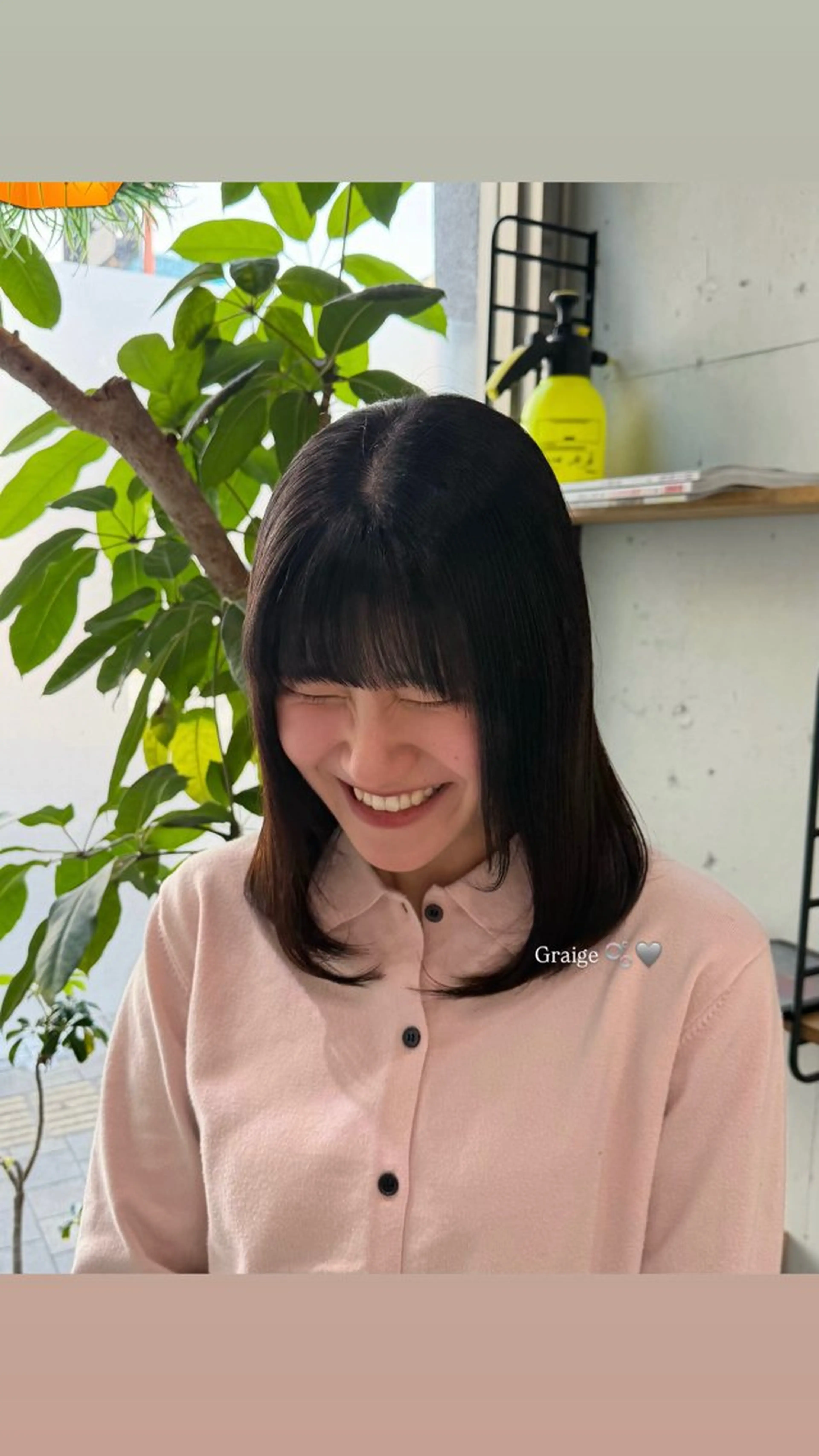 セミロング カラー グレージュ トリートメント ヘアカラー トリートメント Glimpseあやね 🎀大濠/髪質改善のヘアスタイル