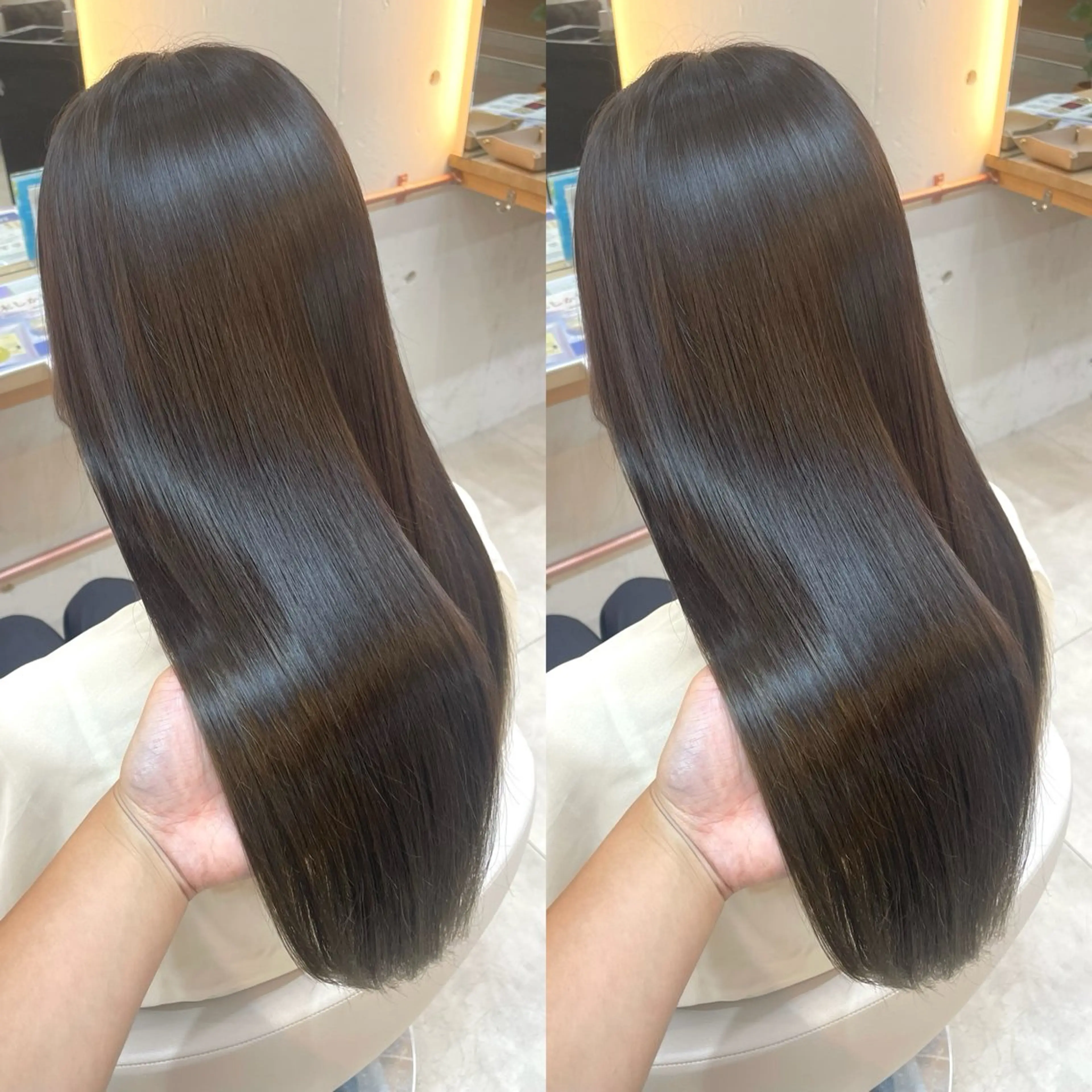 ロング カラー カット ヘアカラー トリートメント ヘアセット ブリーチ無しダブル カラー🦕まどかのヘアスタイル