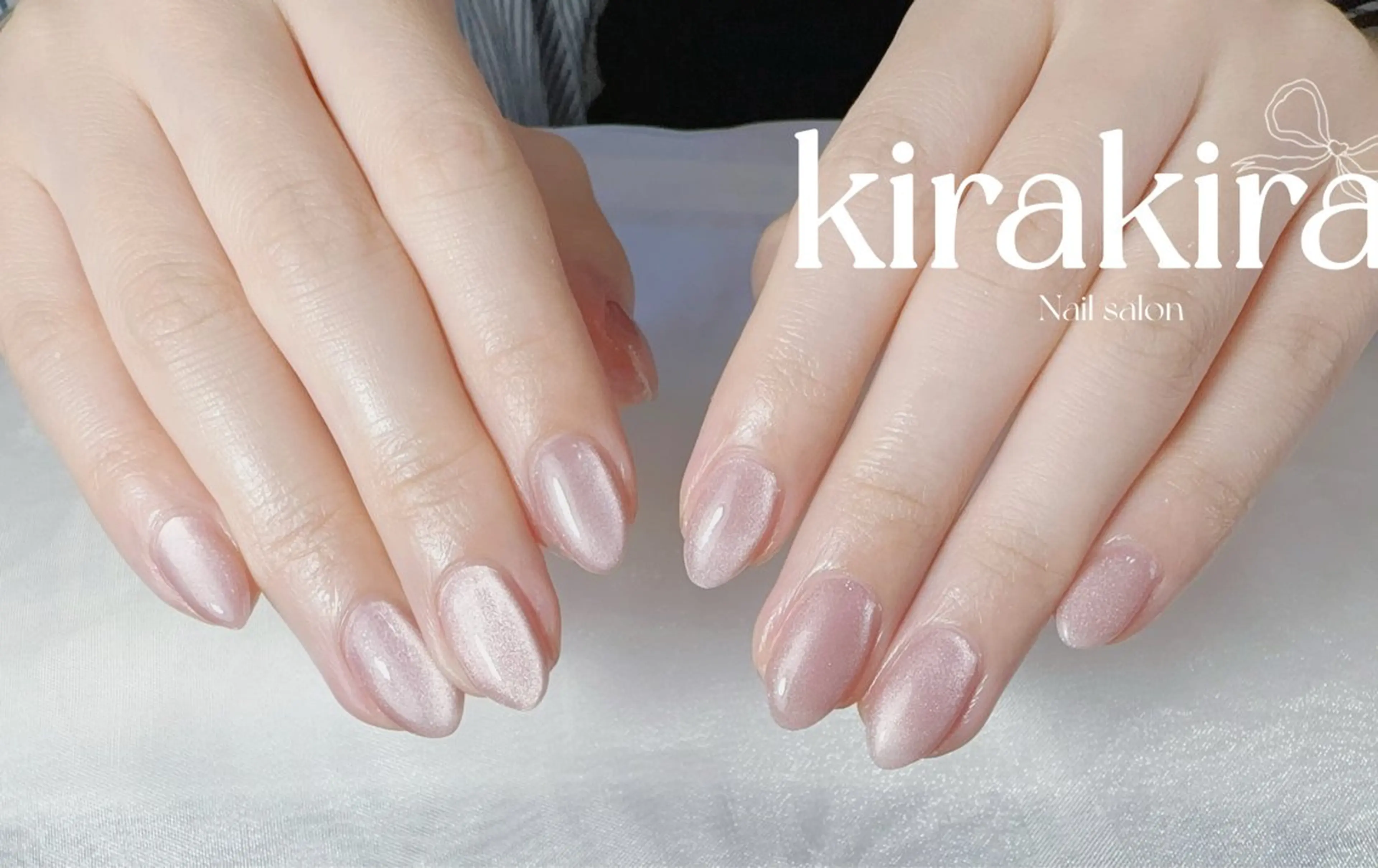 ネイル フットネイル マグネットネイル オフィスネイル ピンク シンプルネイル Kirakira Nail salonのネイルデザイン
