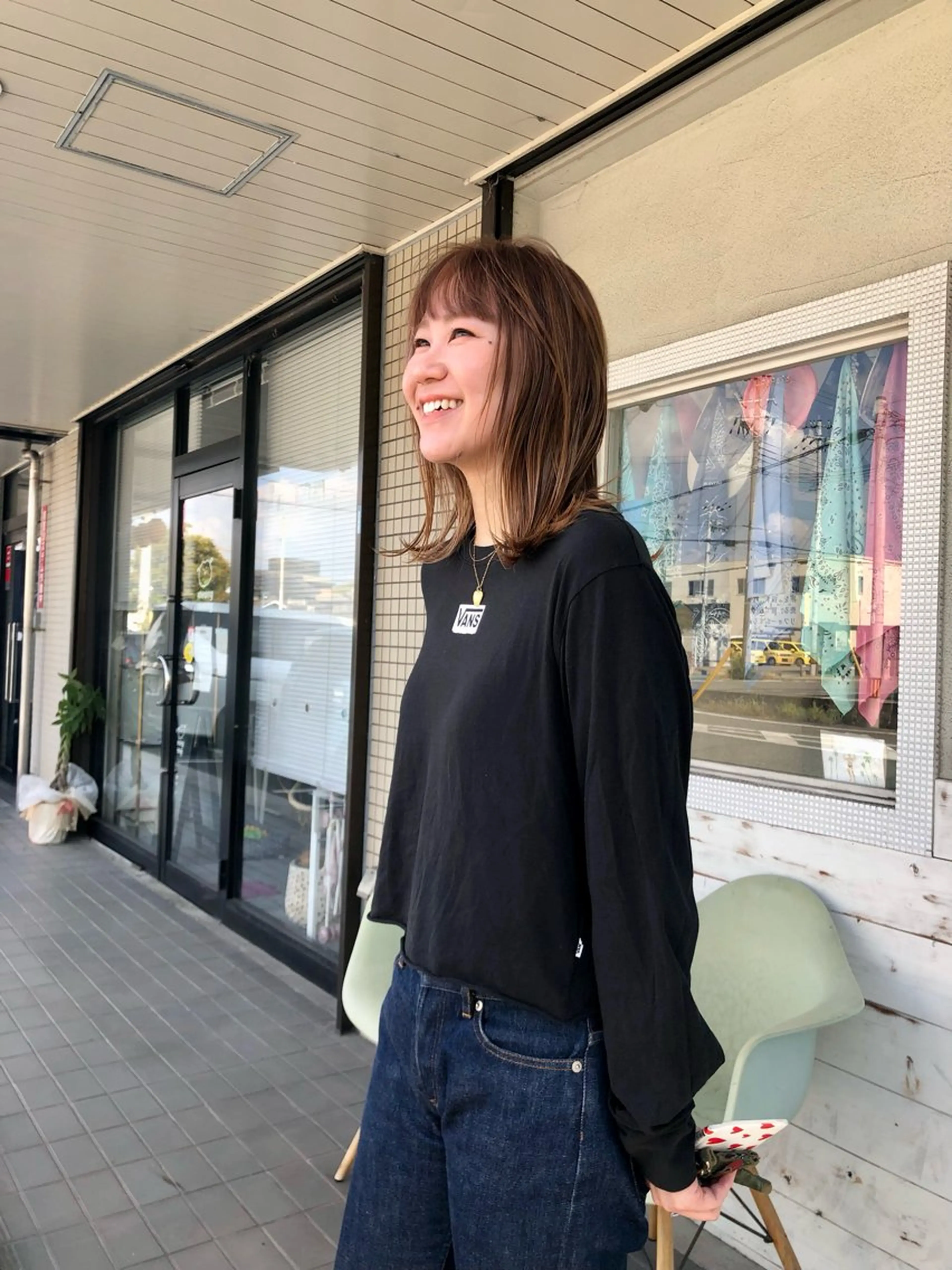 ミディアム カラー 原田 慎吾のヘアスタイル