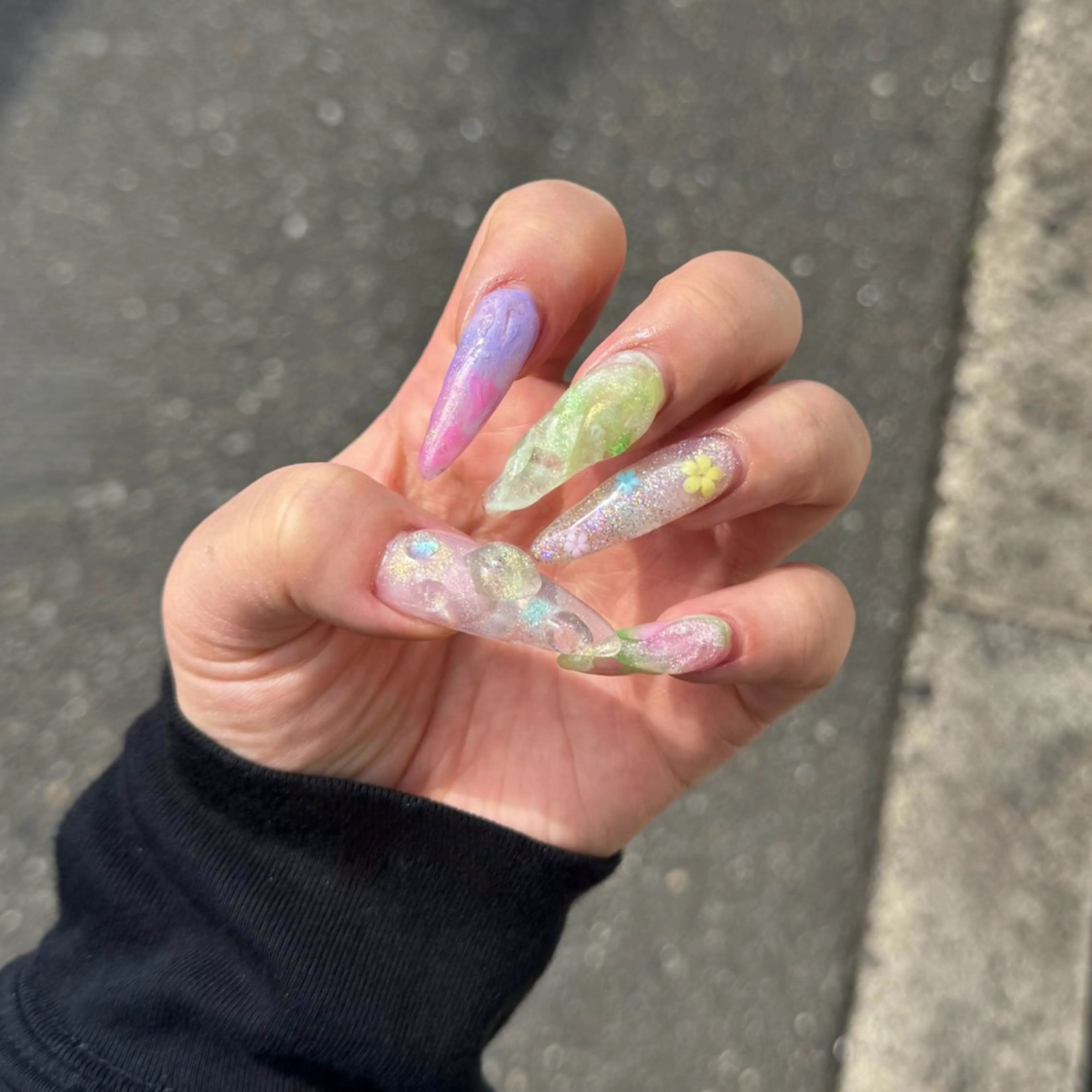 ロング 小川 柚香のネイルデザイン