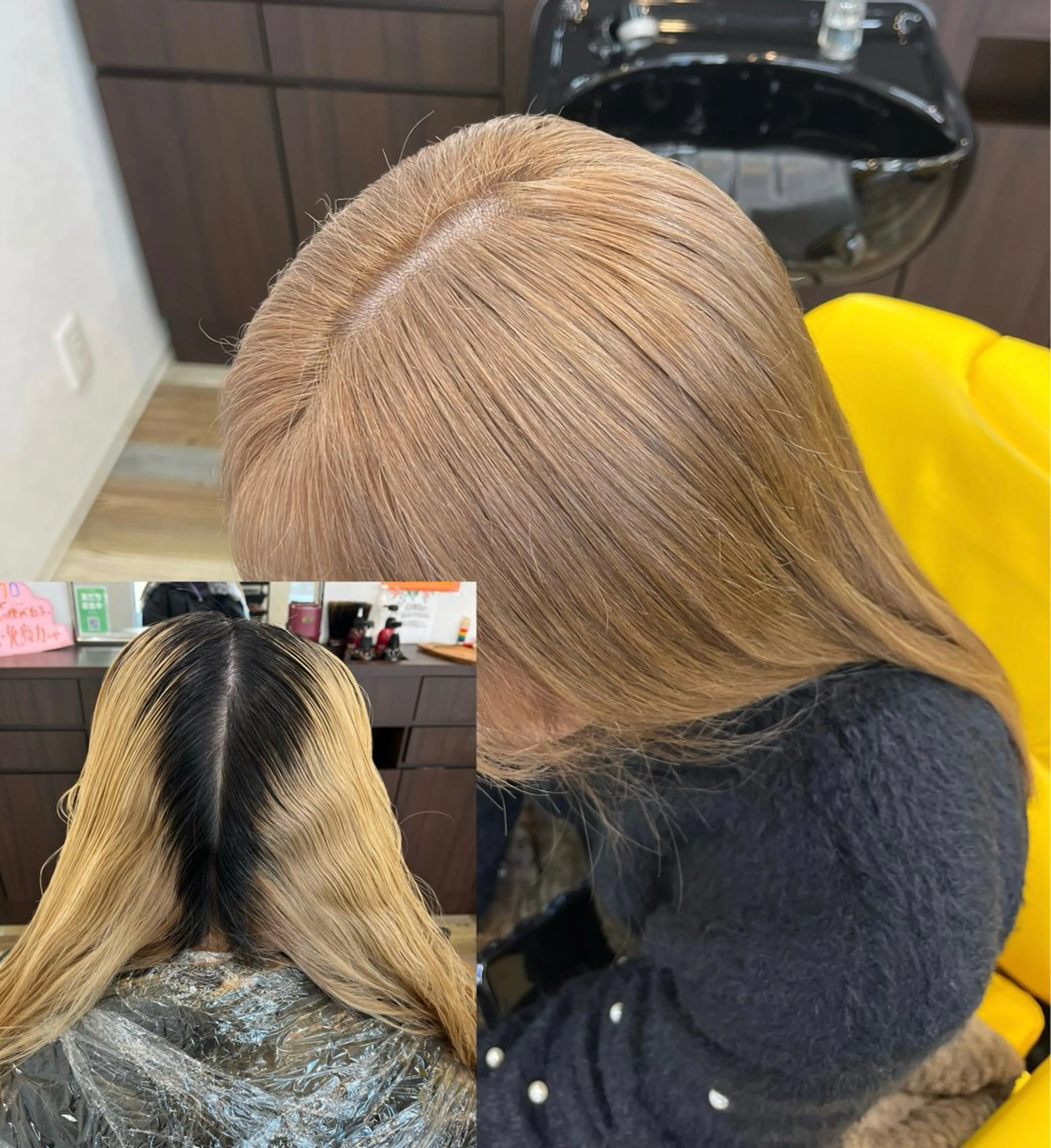 ロング カラー ベージュカラー ブリーチ 平野区カット募集中 北羅　千笑実🫧🌿のヘアスタイル