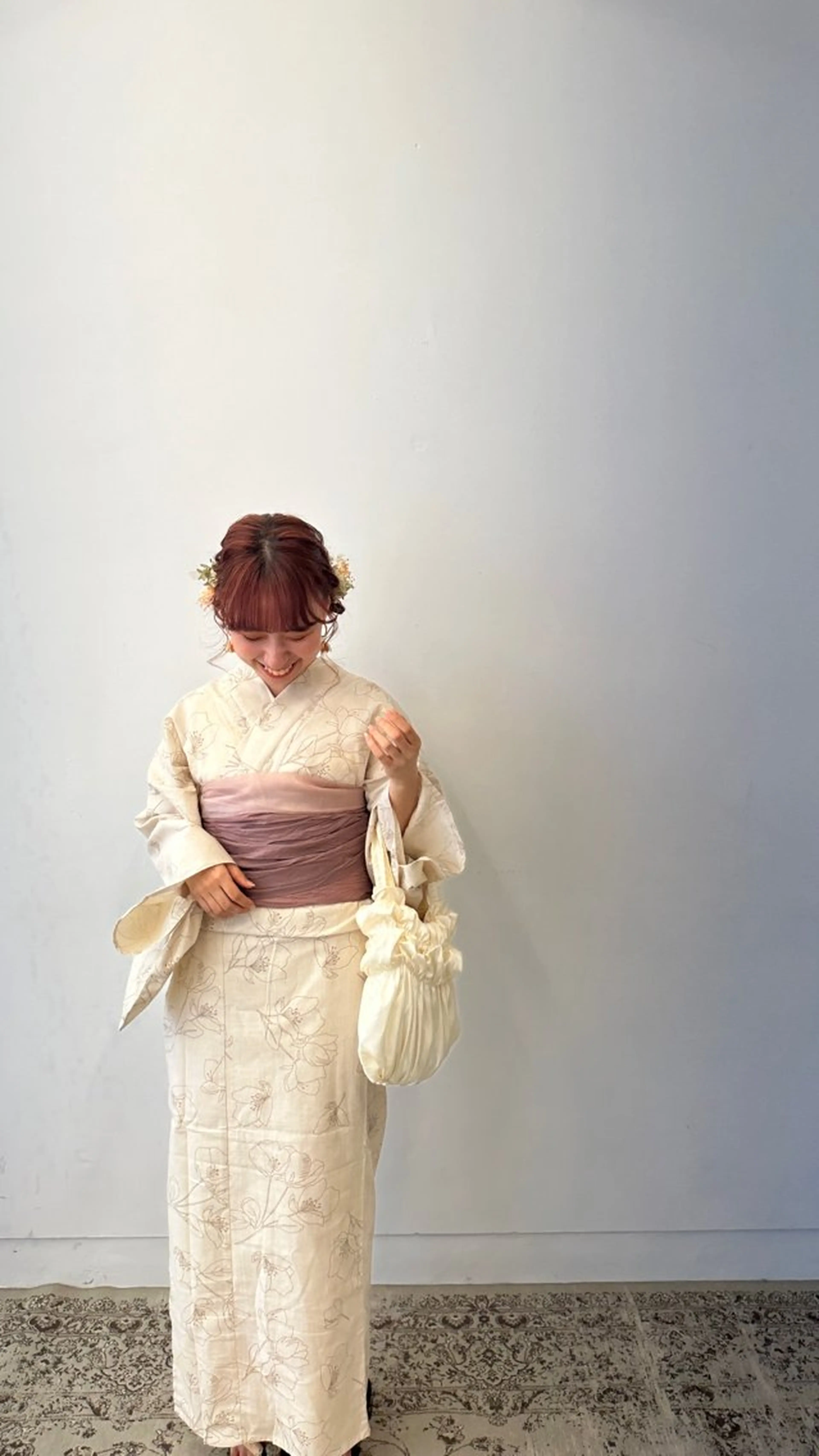 ロング ヘアアレンジ ヘアメイク🌷 着付👘ハルのヘアスタイル