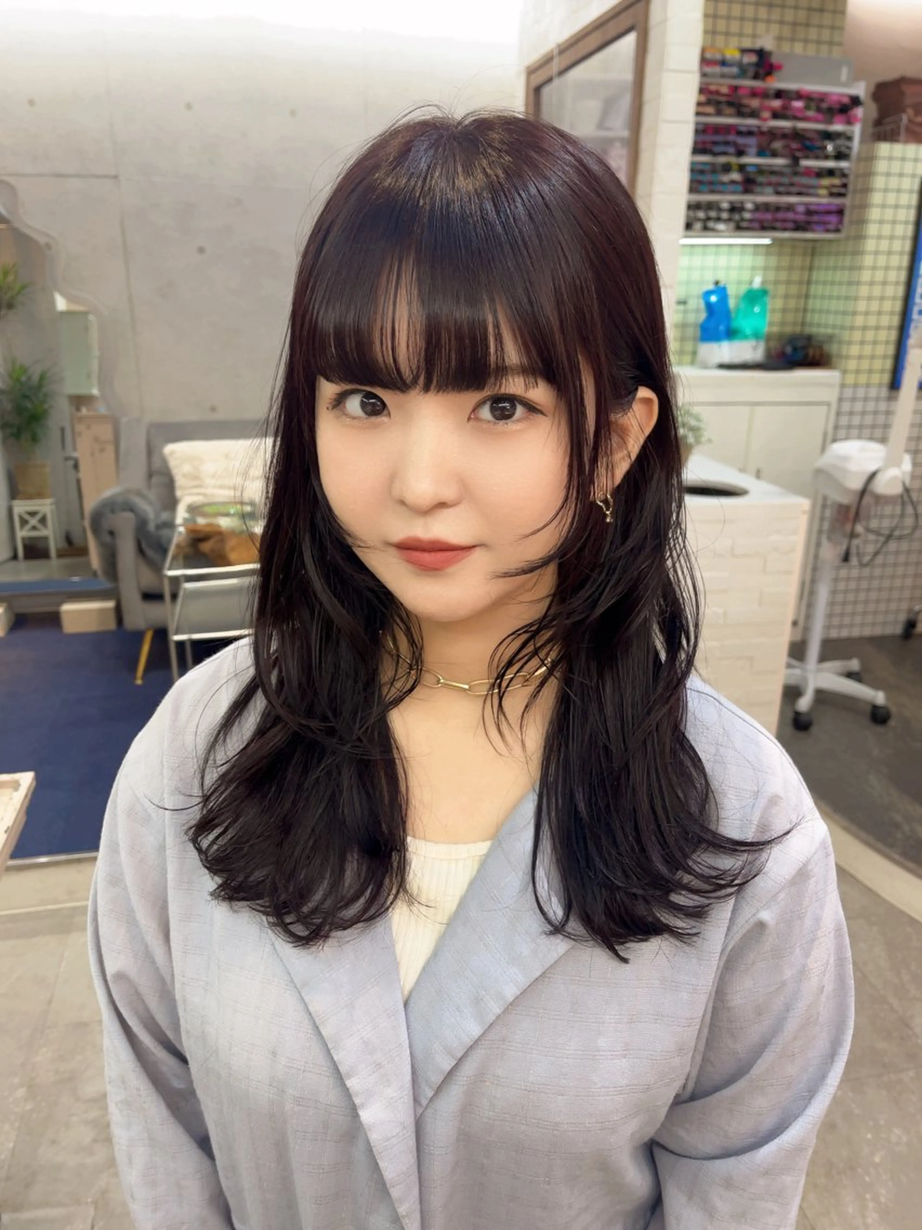 ミディアム カラー カット ヘアセット MIES amane(アマネ)のヘアスタイル
