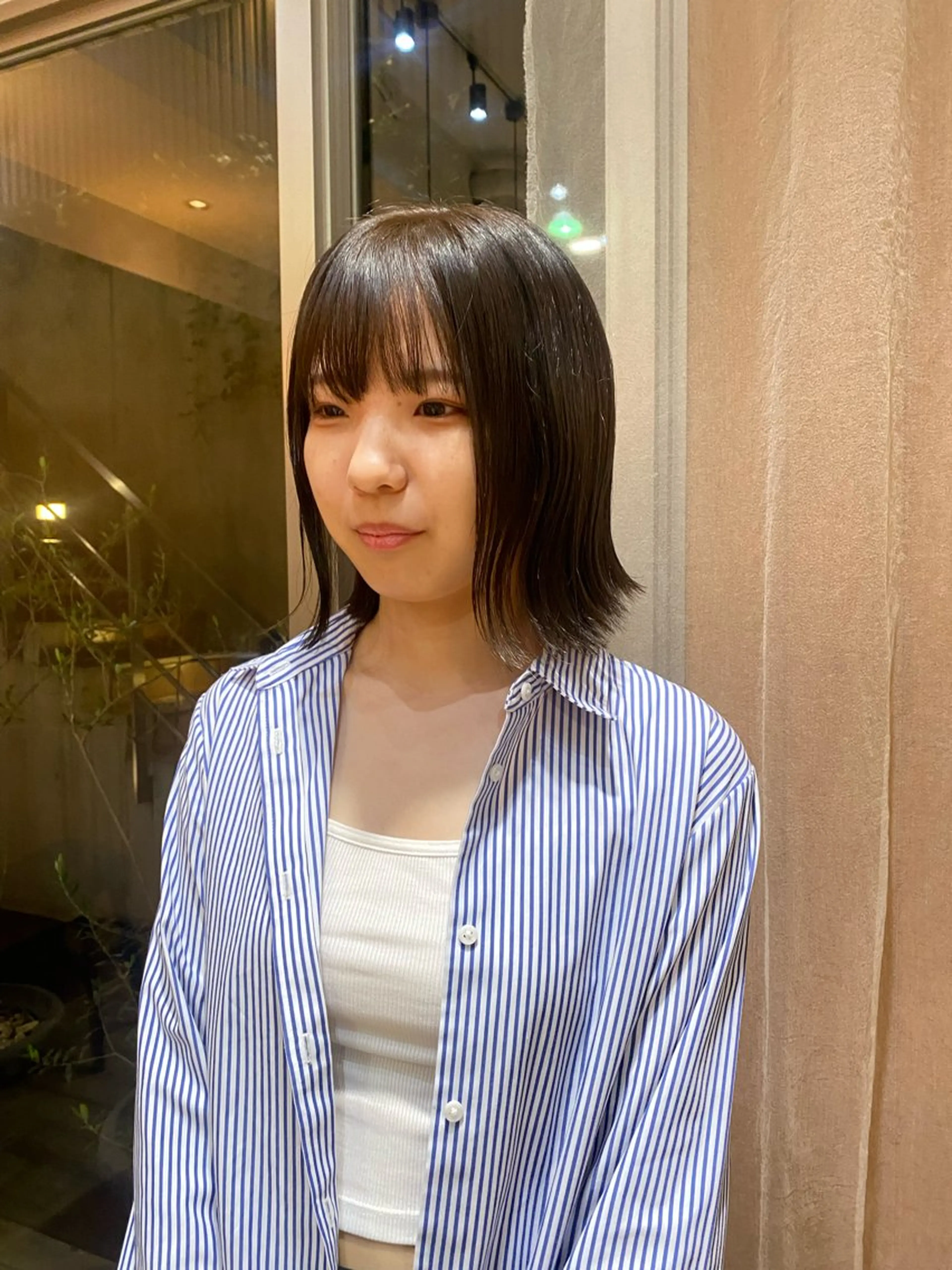 ショート カット ヘアカラー トリートメント 大人可愛い♡コテ巻き パーマ🌼杉田 萌恵のヘアスタイル