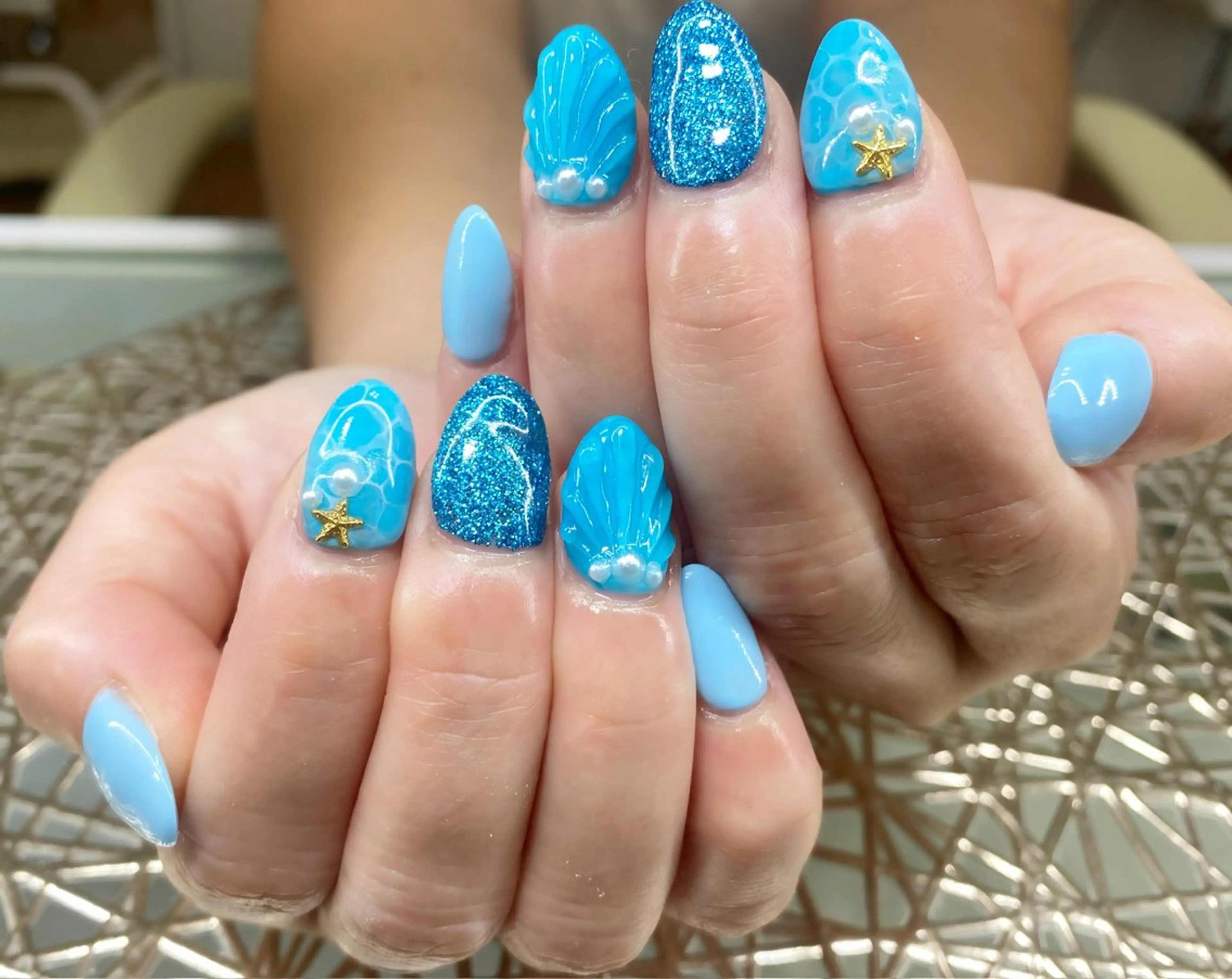 ネイル 夏ネイル ハンドネイル ネイルサロン nail_upのネイルデザイン