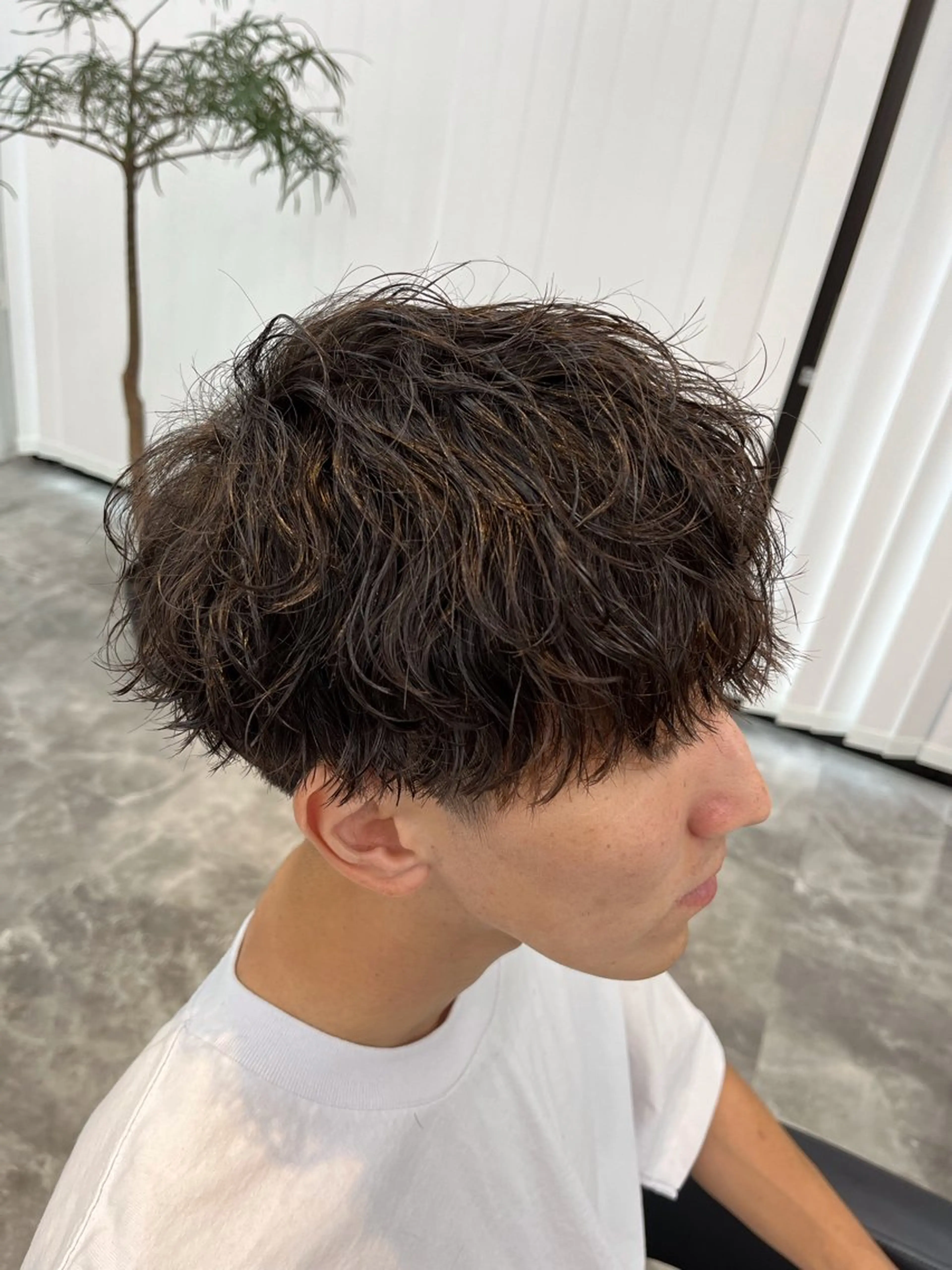 パーマ メンズ カット パーマ ⚡️メンズ/波巻き/ 片岡篤宣/水戸⚡️のヘアスタイル