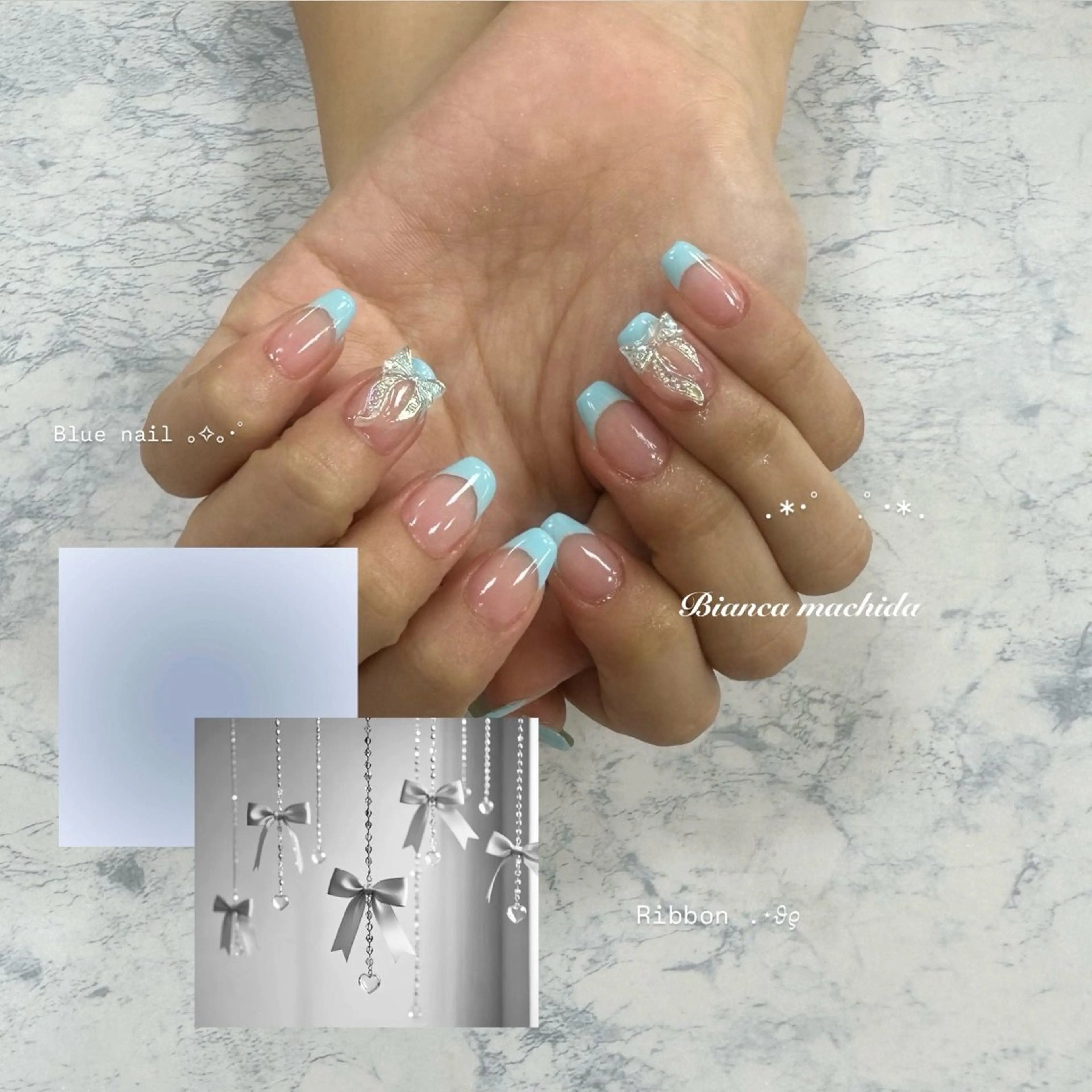 ネイル ハンドネイル BIANCA 🖤 NISHIMURAのネイルデザイン