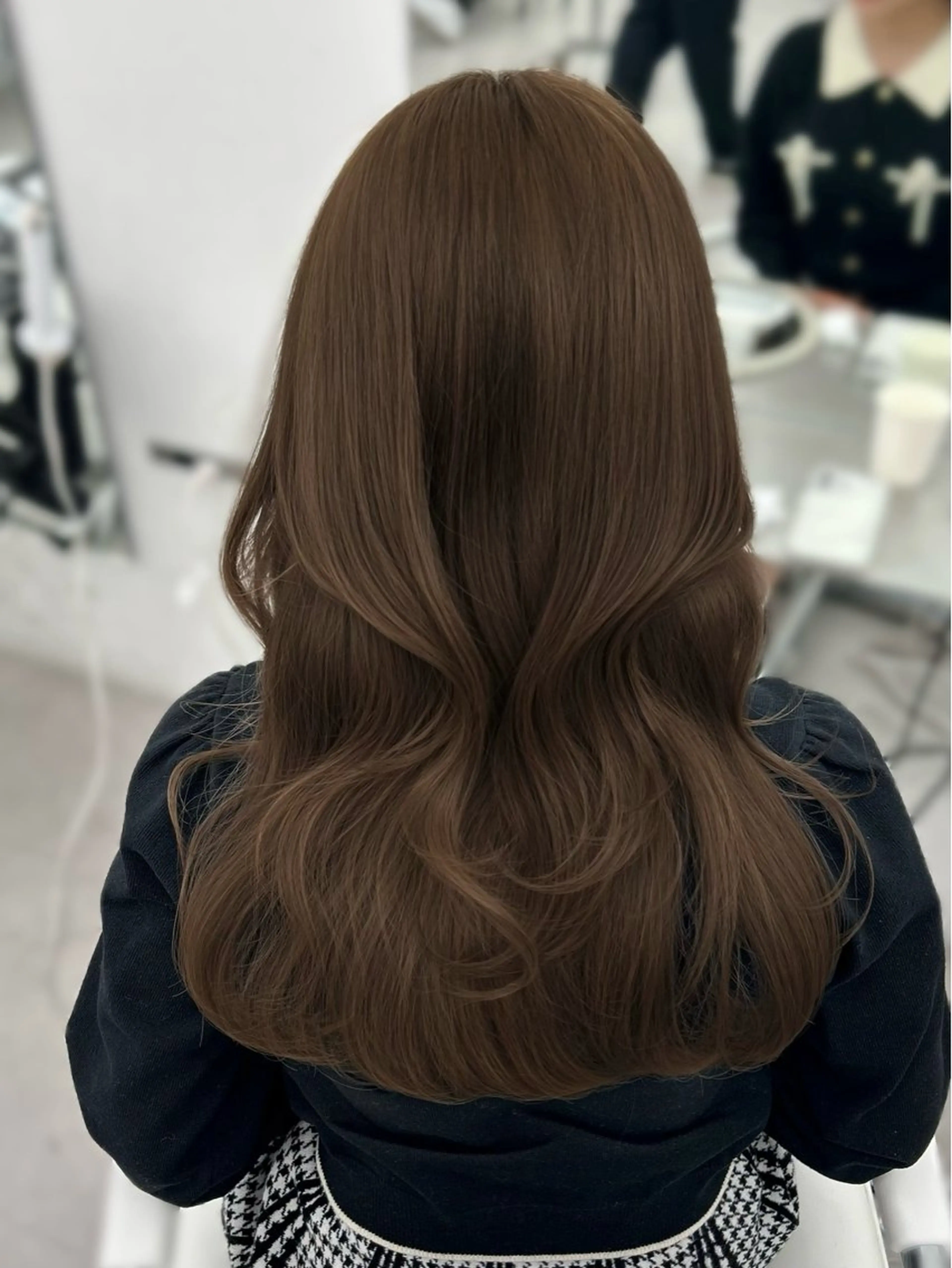 ロング カラー ヘアカラー トリートメント 韓国ヘア/顔周り ヘアセット/加藤優里のヘアスタイル