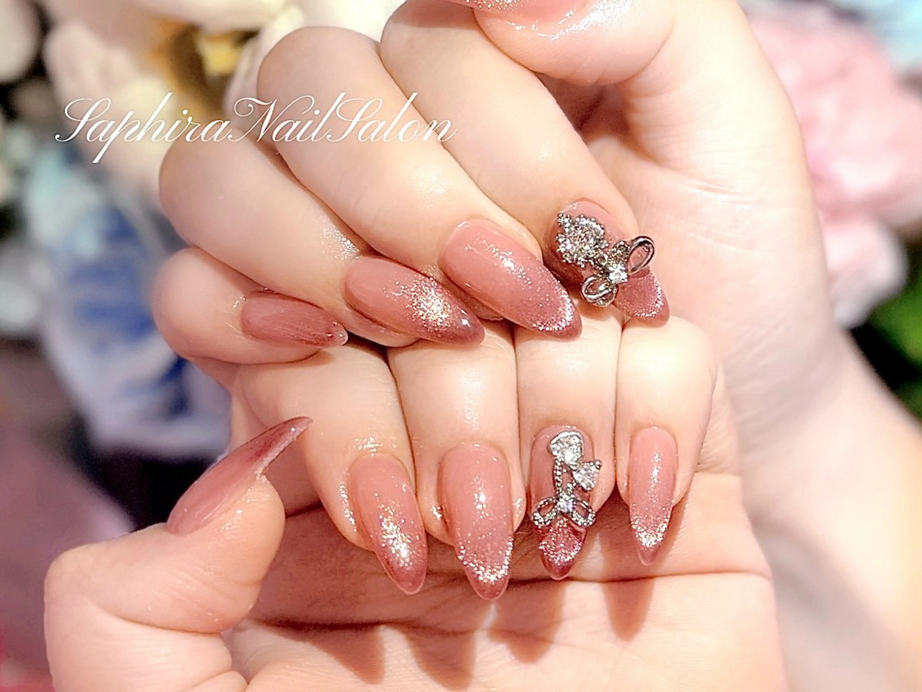 カラー ハンドネイル Saphiraネイル サロン錦糸町のネイルデザイン