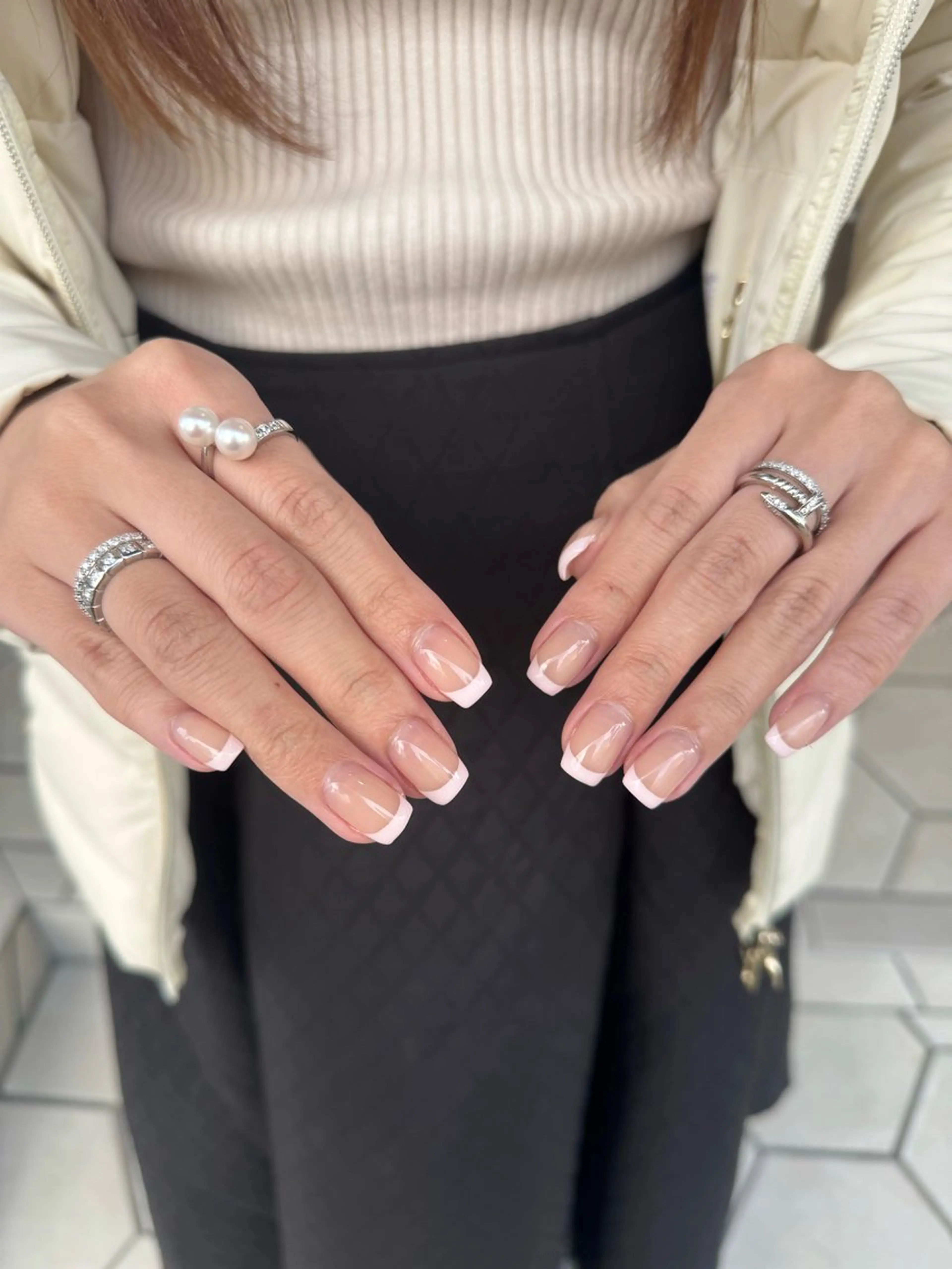 ネイル フレンチネイル Rommy Arisaのネイルデザイン