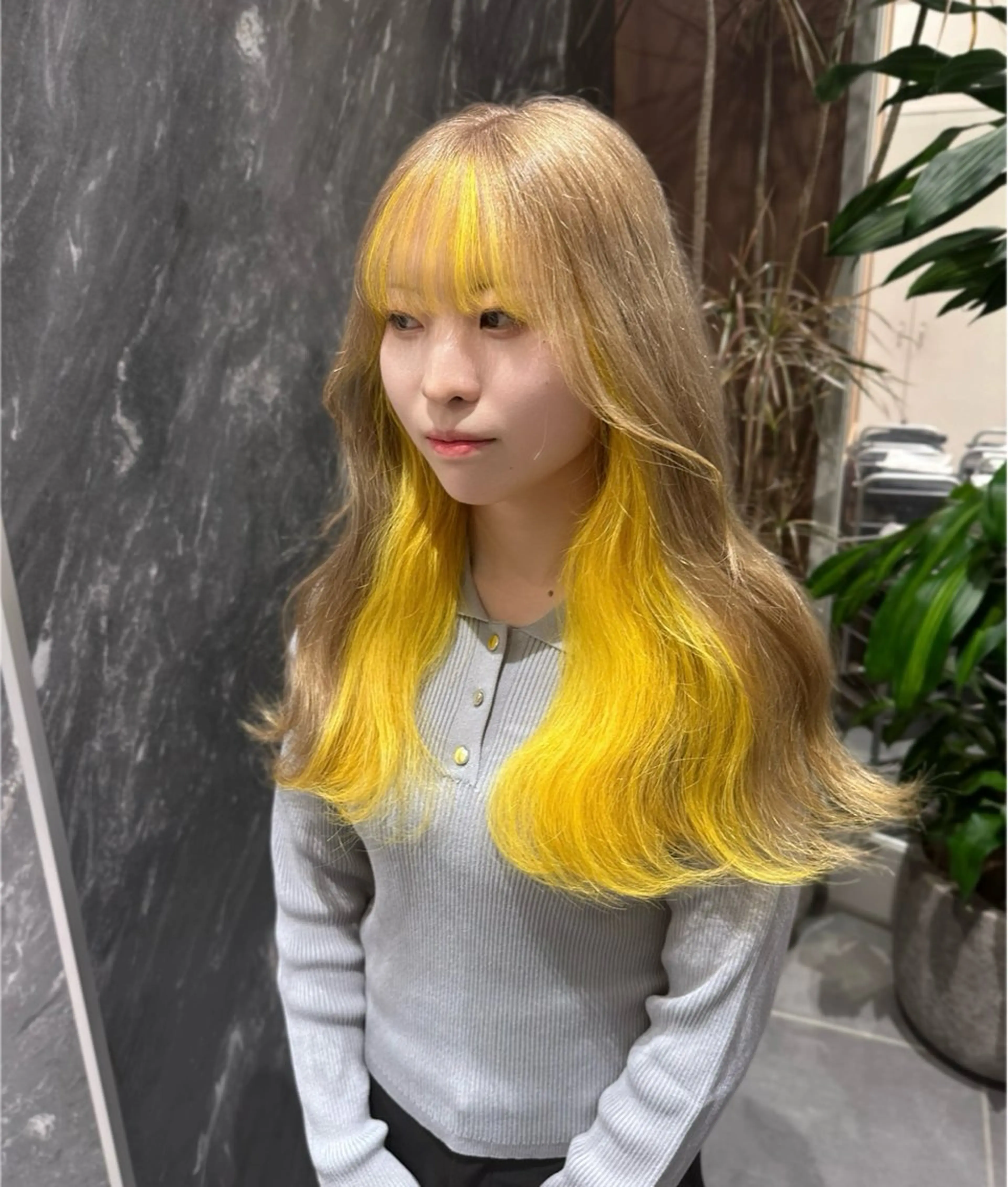 ロング カラー ブリーチ ケアブリーチ デザインカラー ダブルカラー ハイトーンカラー ヘアカラー トリートメント 💋ハイトーンデザイ ンヘア💋A'nyuのヘアスタイル