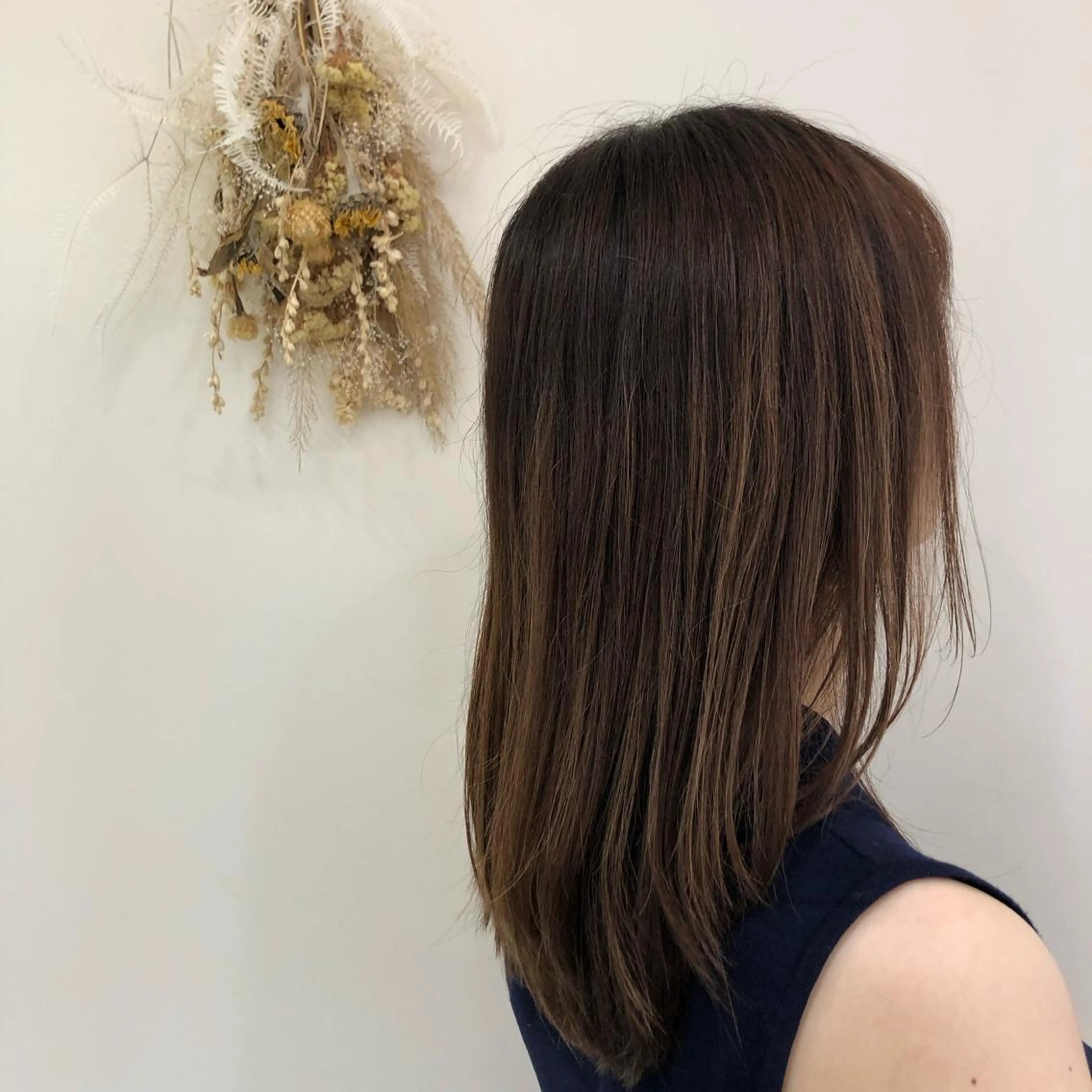 セミロング 【髪質改善】 梅田　聡のヘアスタイル